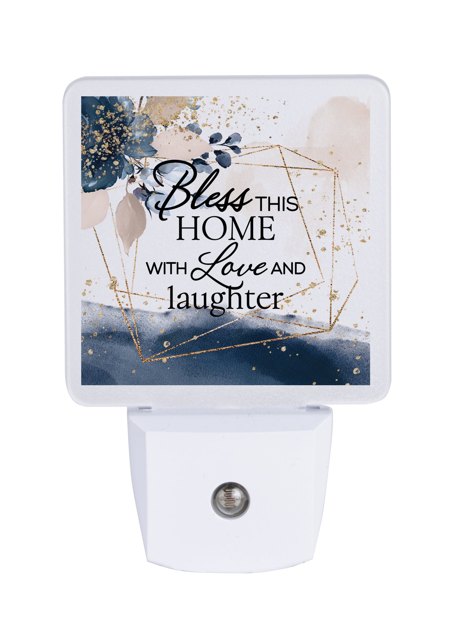 LED nightlight featuring a floral arrangement, perfect for any décor.