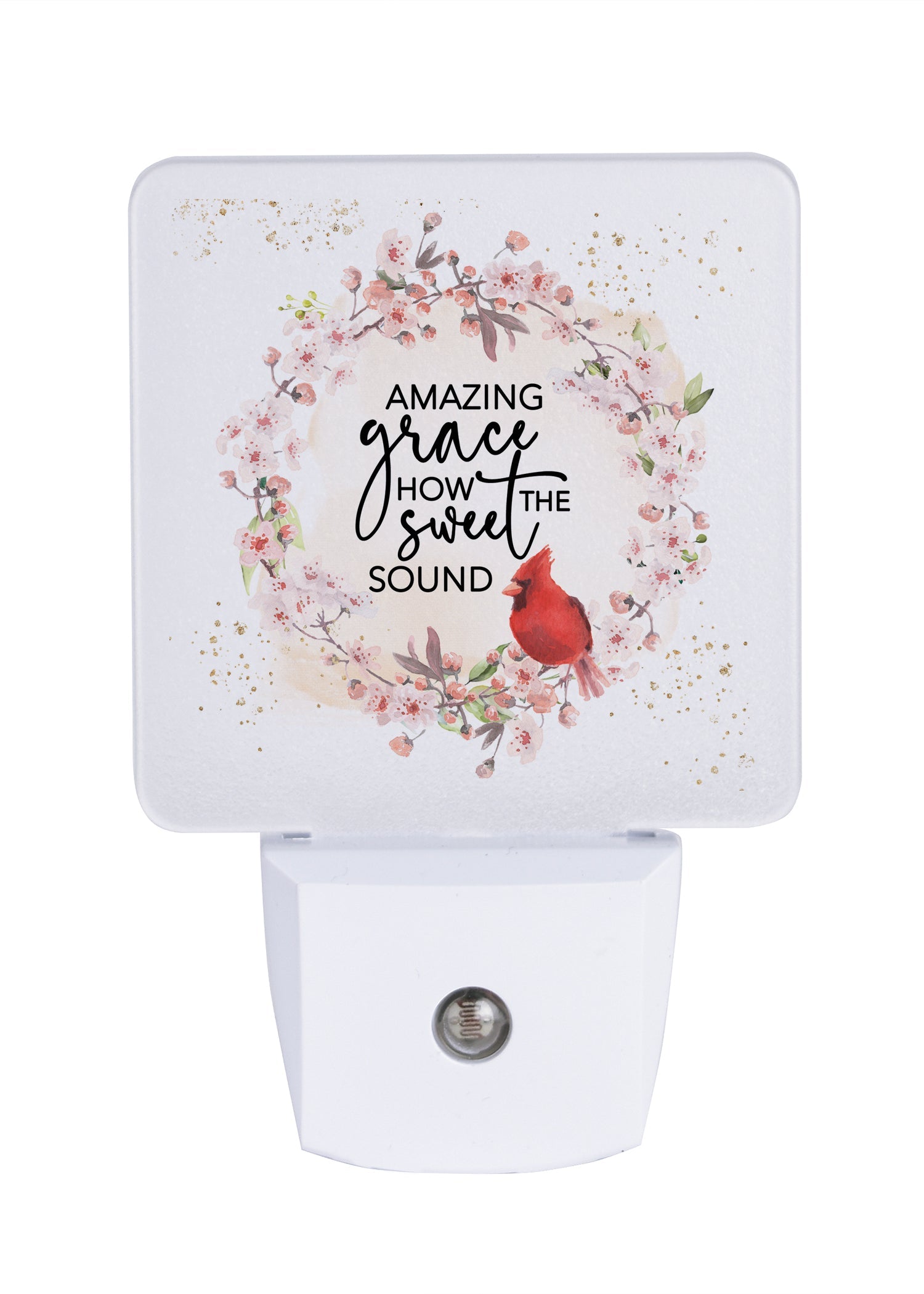 LED nightlight featuring a cardinal, perfect for any décor.