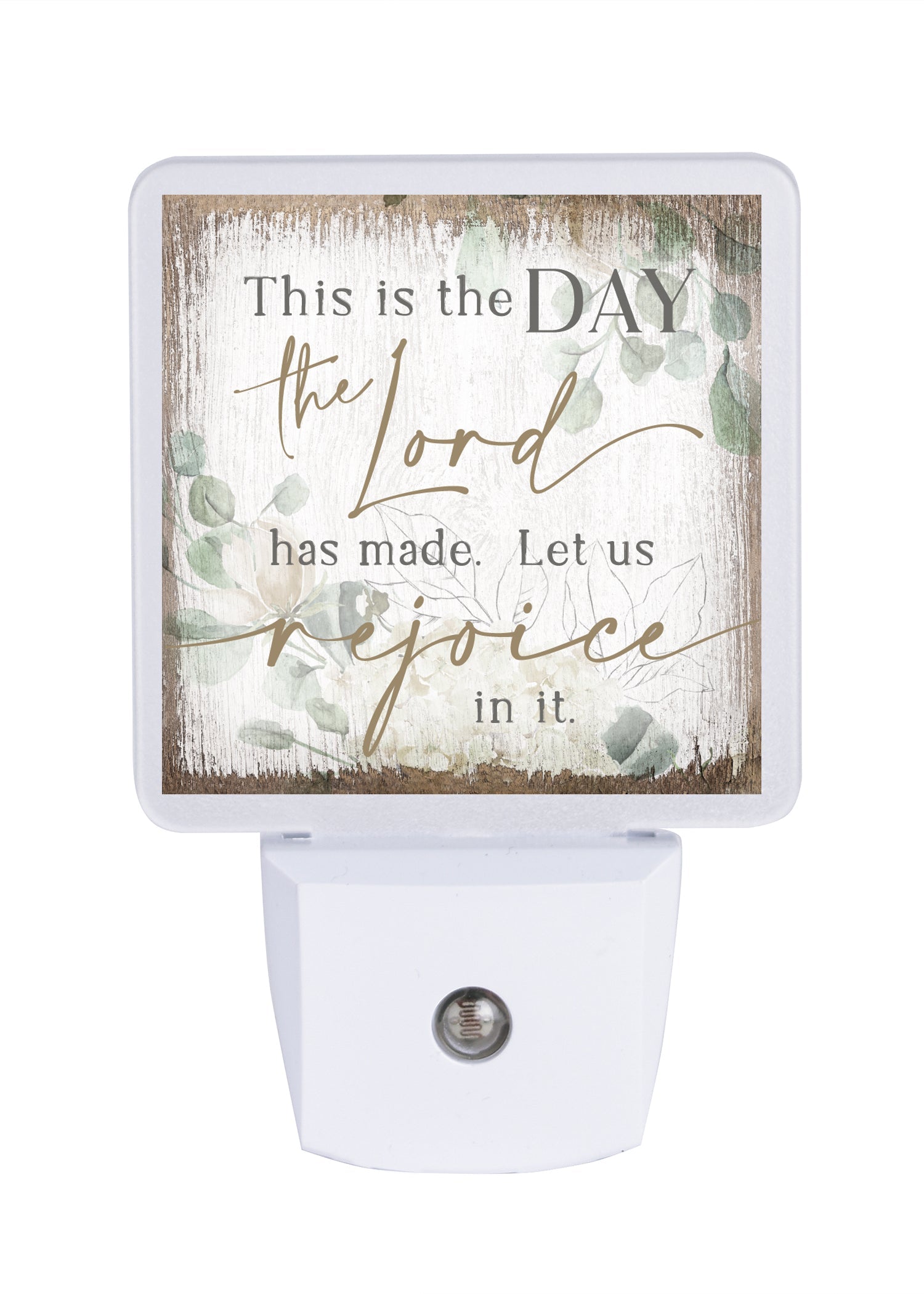 LED nightlight featuring a floral arrangement, perfect for any décor.