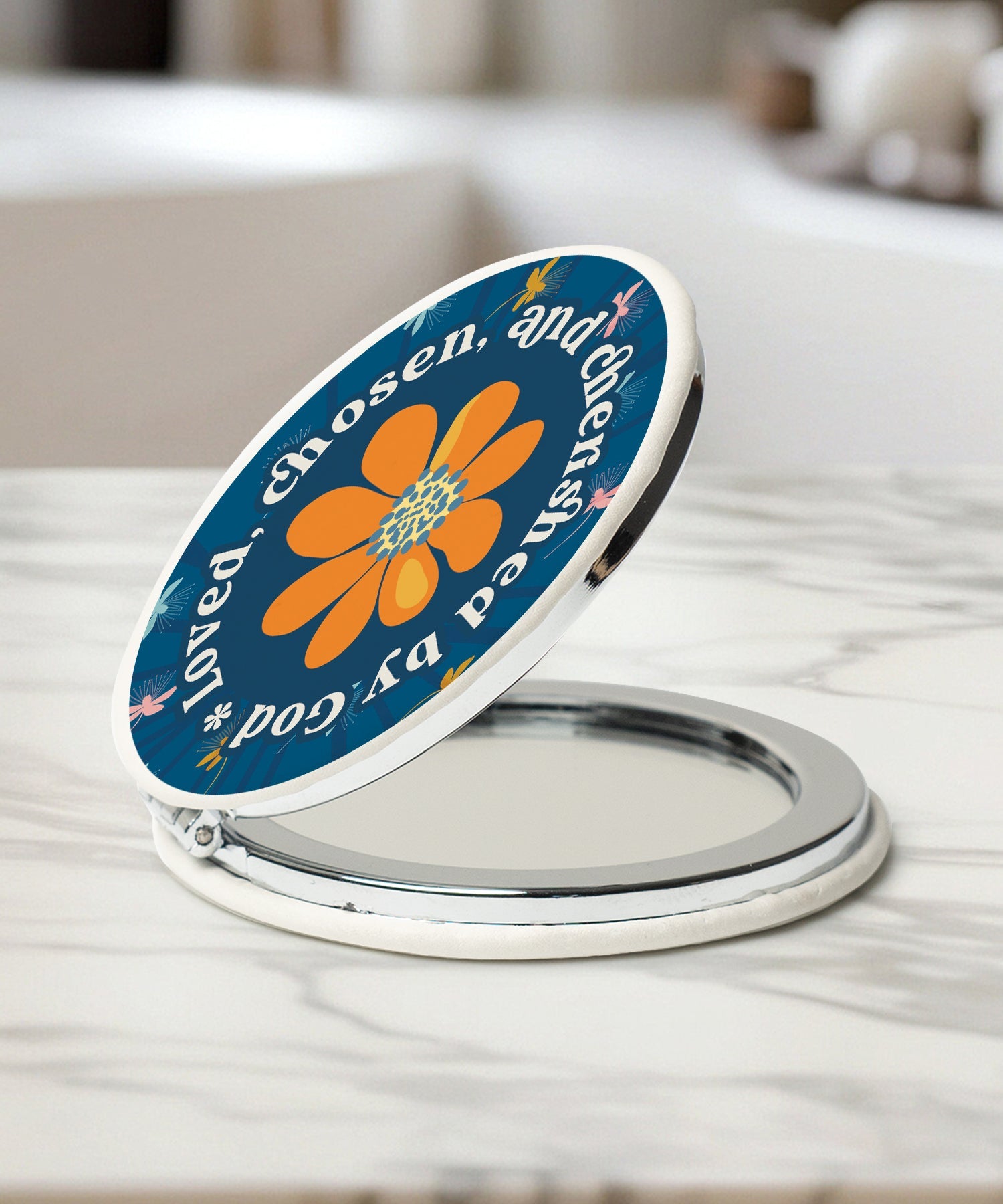 Loved Chosen Cherished Compact Mirror