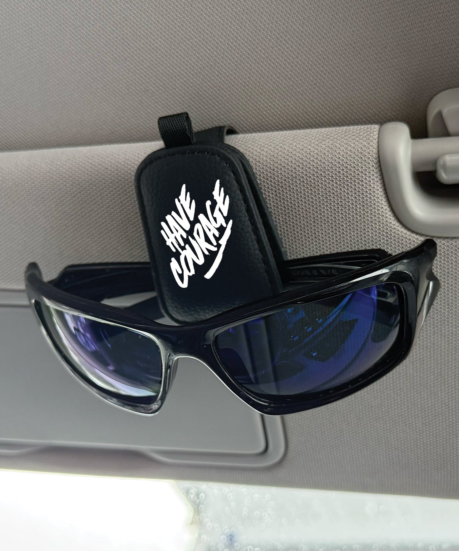 Have Courage Sunglasses Visor Clip