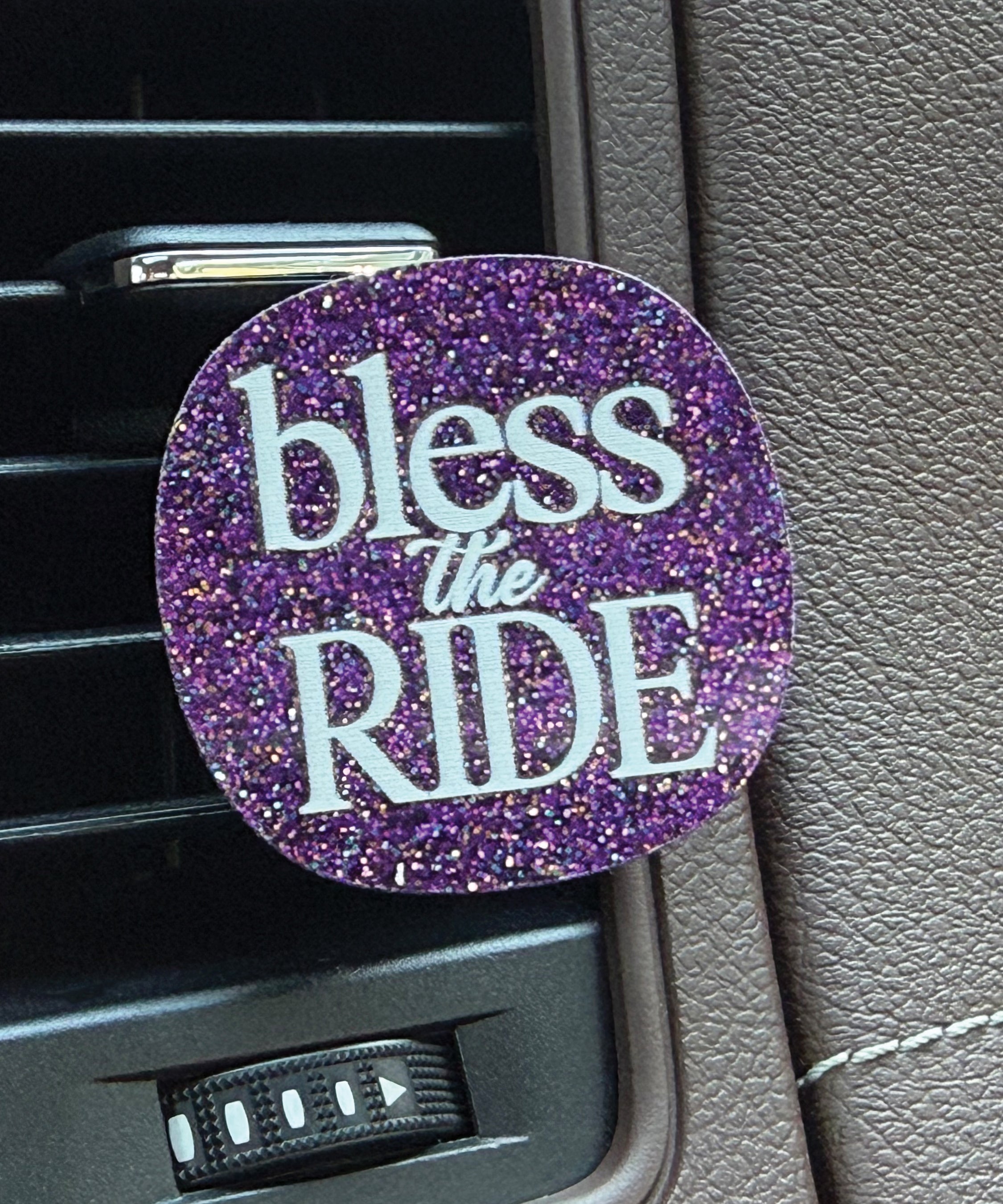 Bless the Ride acrylic Scentable Vent Clip with reusable fragrance pad