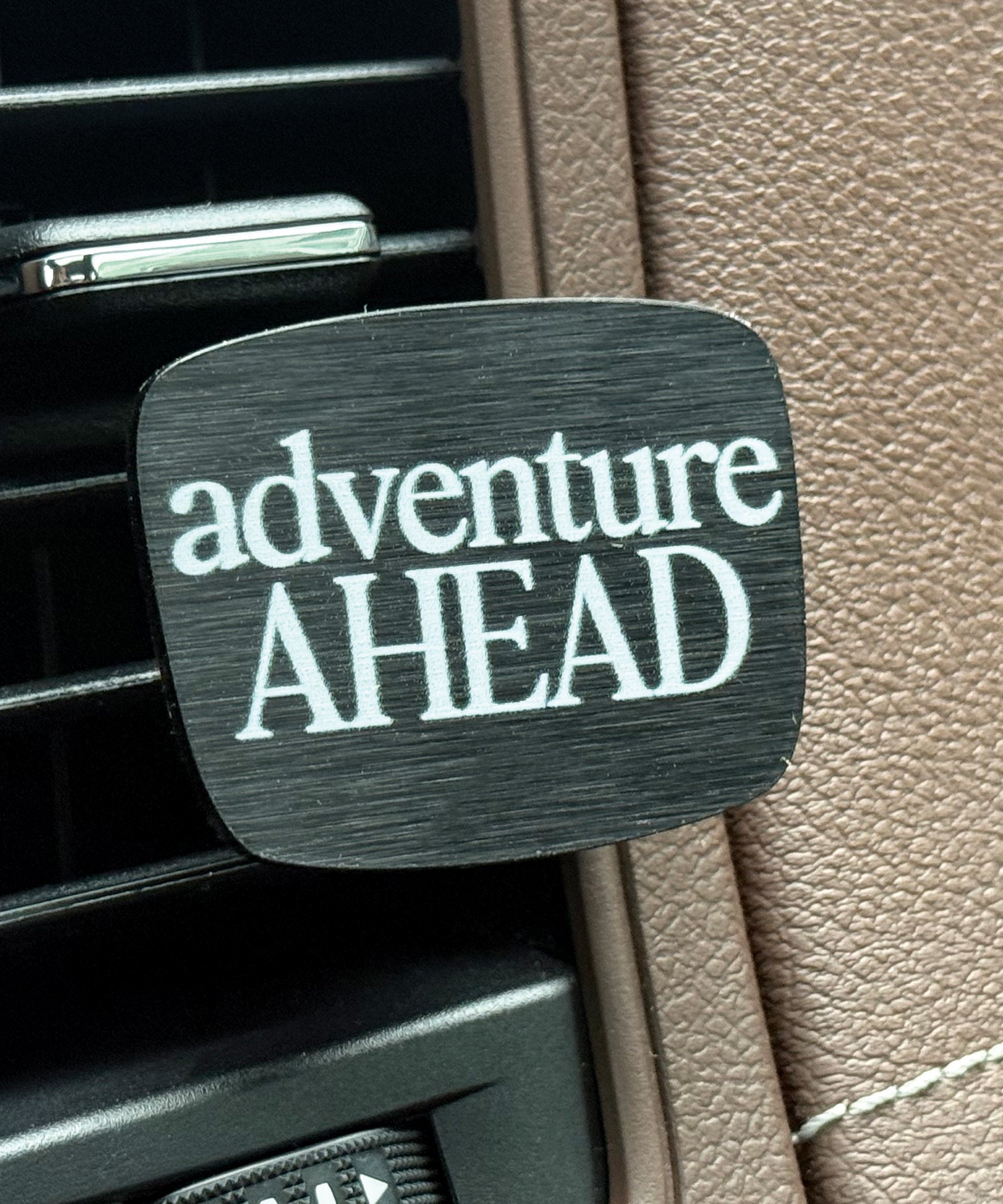 Adventure Ahead acrylic Scentable Vent Clip with reusable fragrance pad