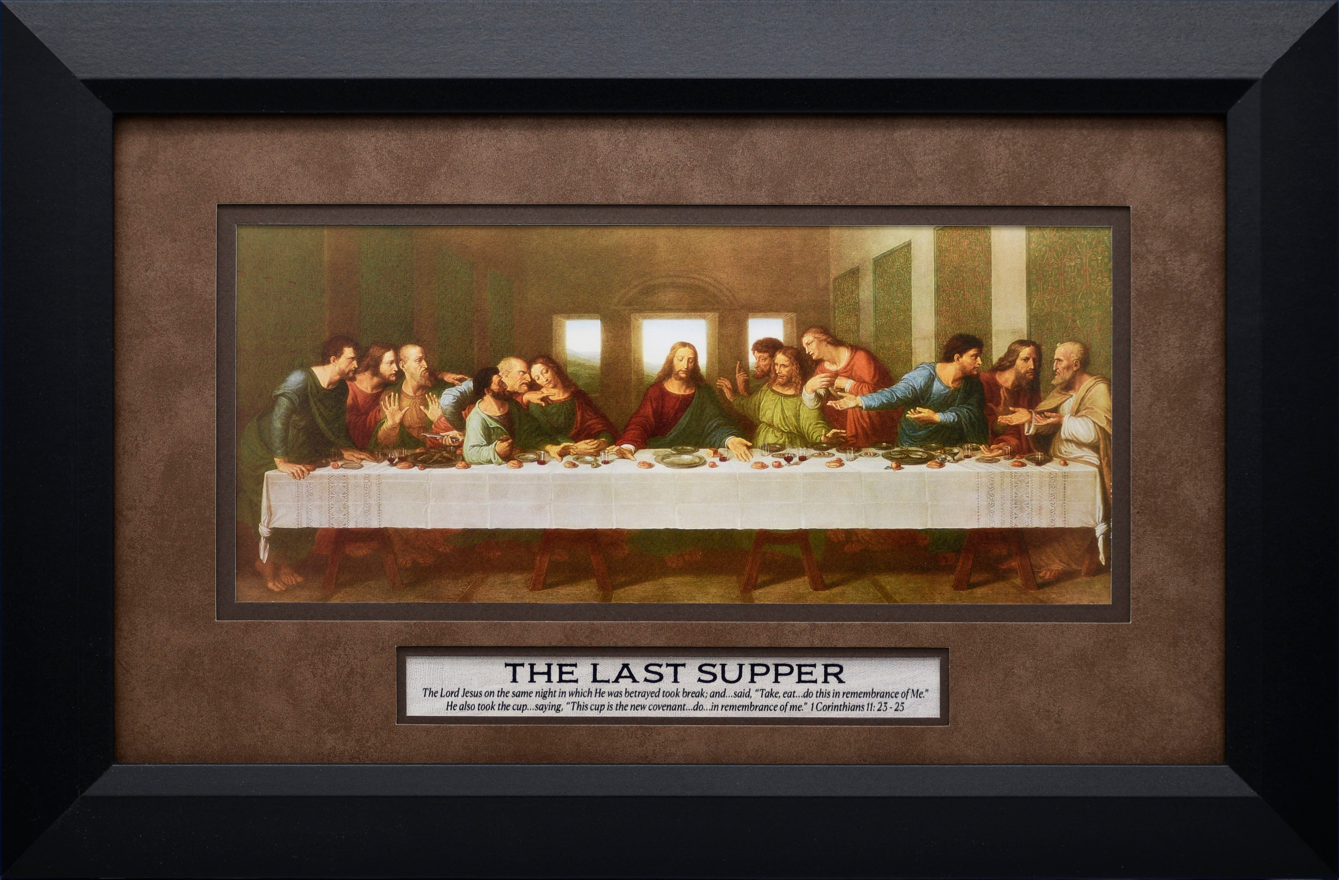 The Last Supper 18x12 Framed Art
