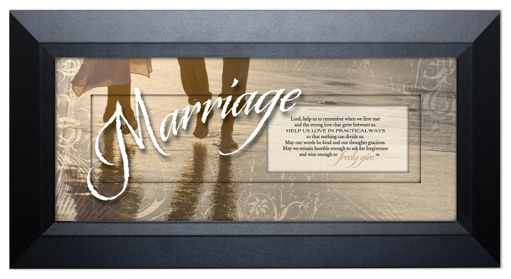 Marriage 16x8 Framed Art