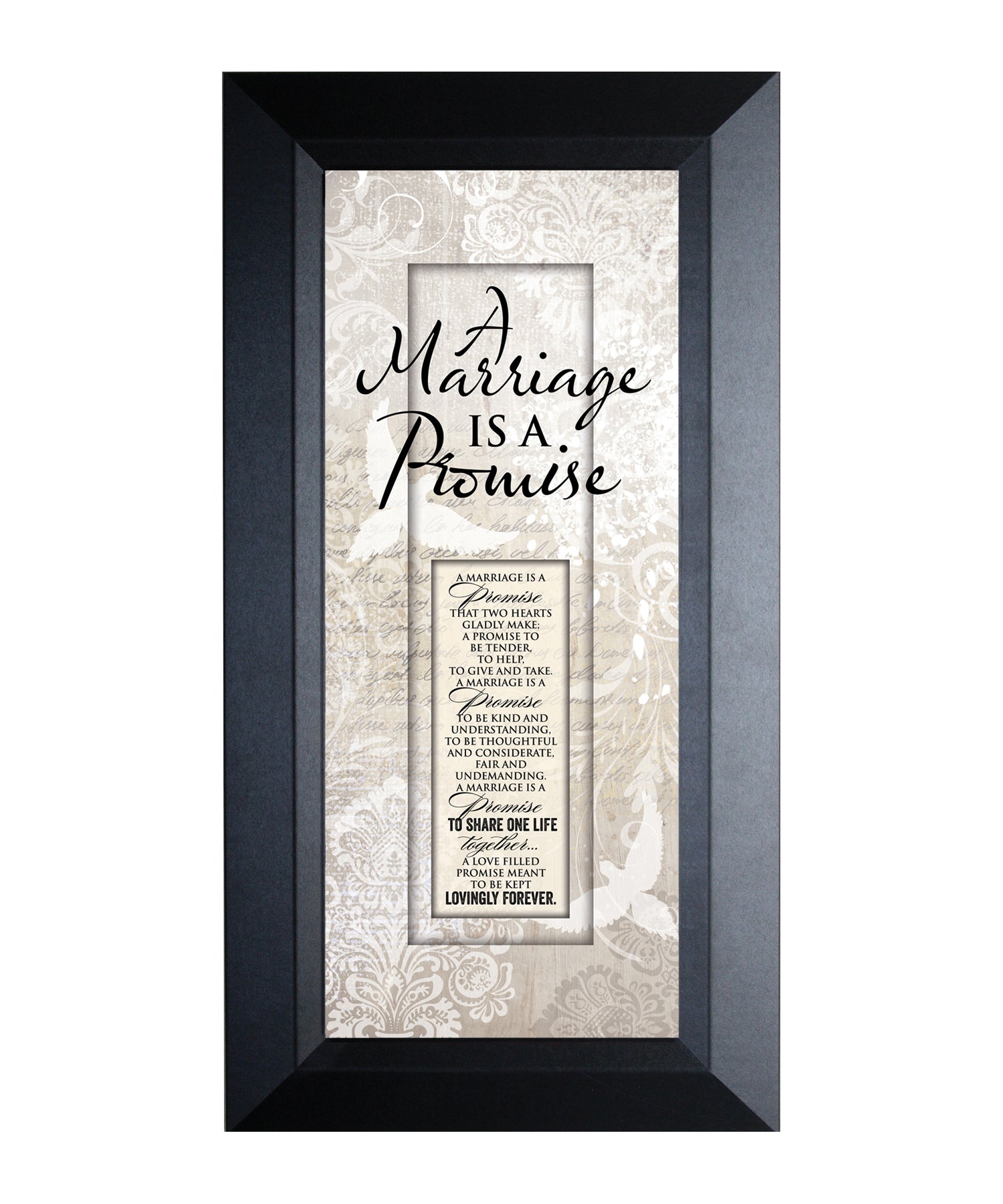 Marriage Promise 8x16 Framed Art
