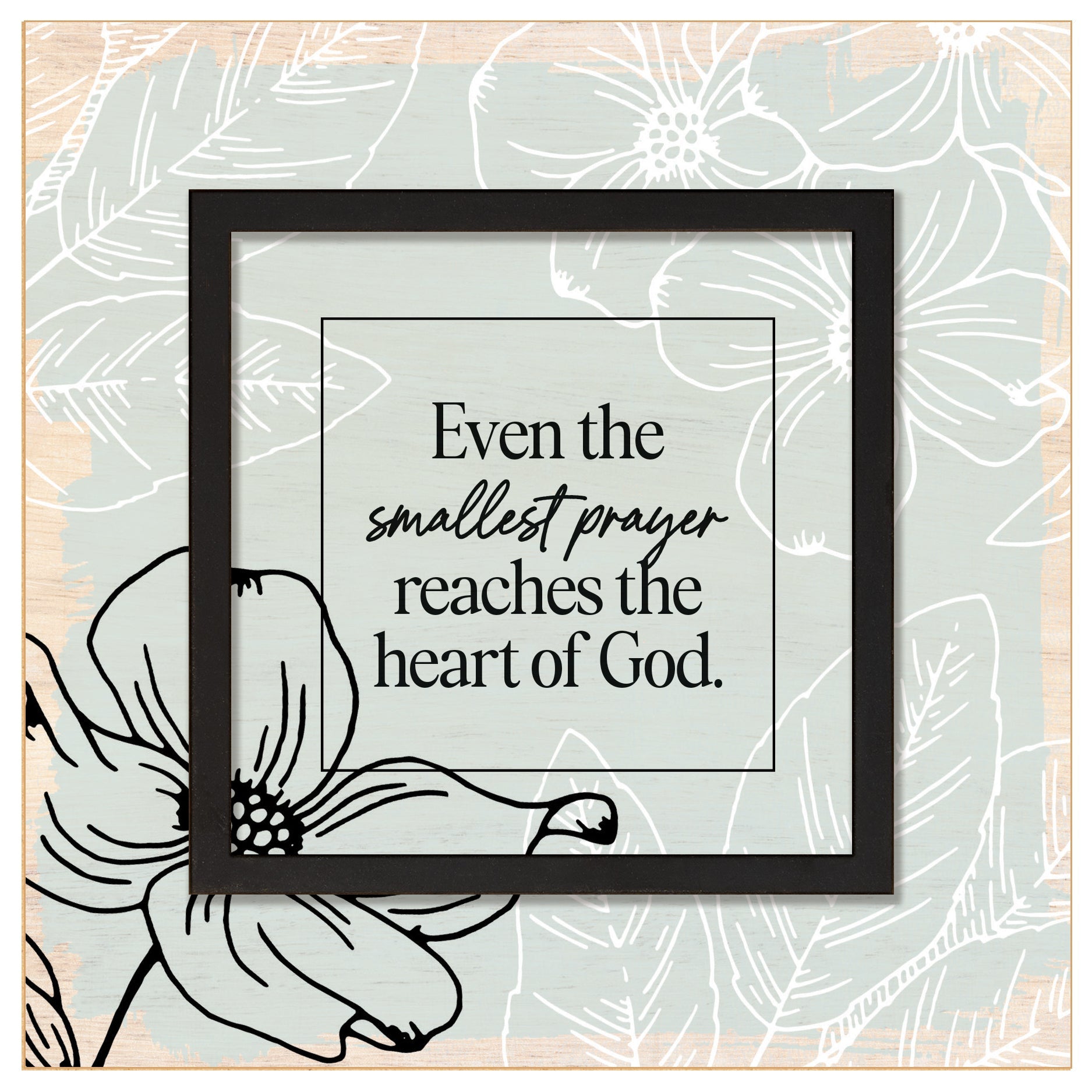 Smallest Prayer 6x6 Layered Grace Plaque