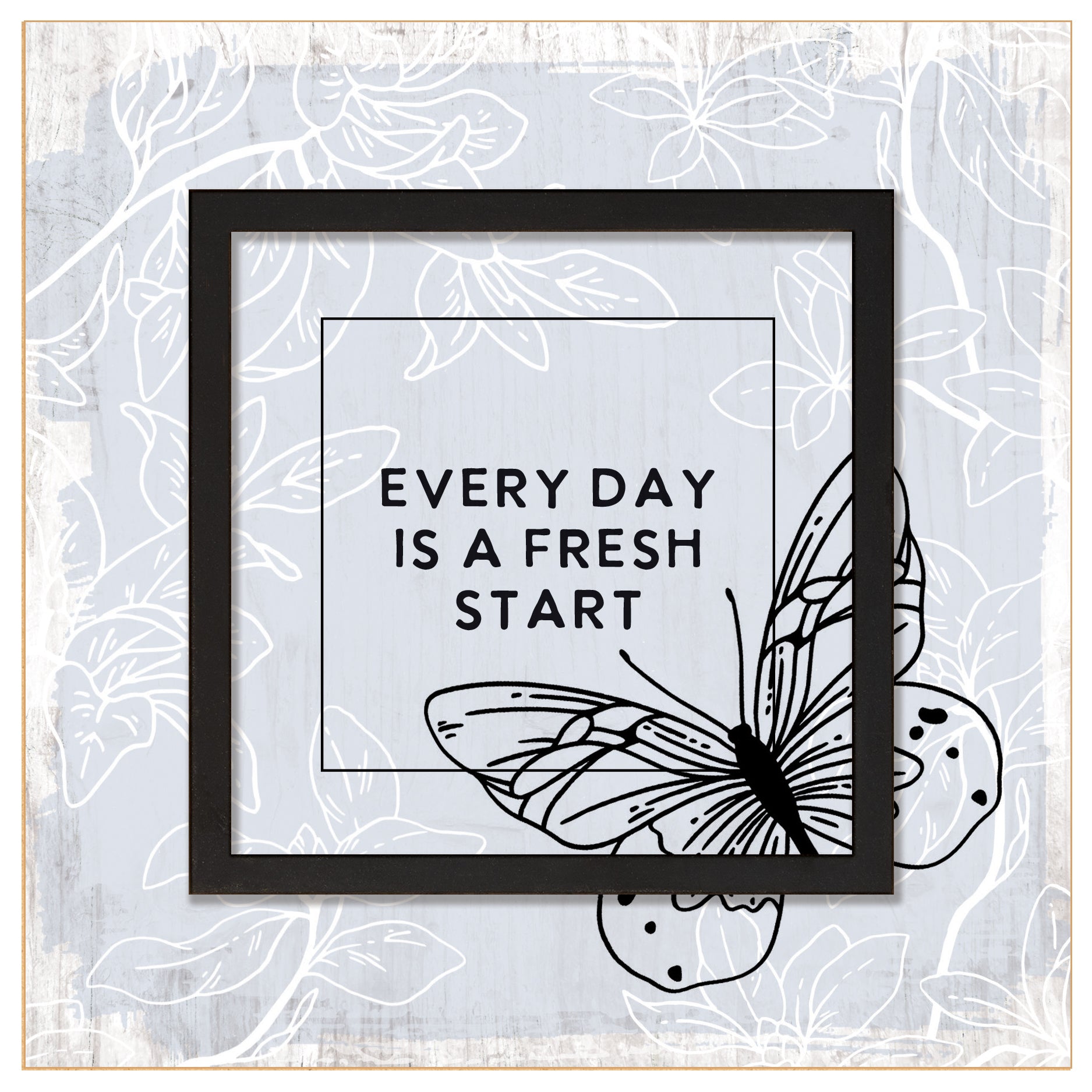 Every Day Is a Fresh Start 6x6 Layered Grace Plaque
