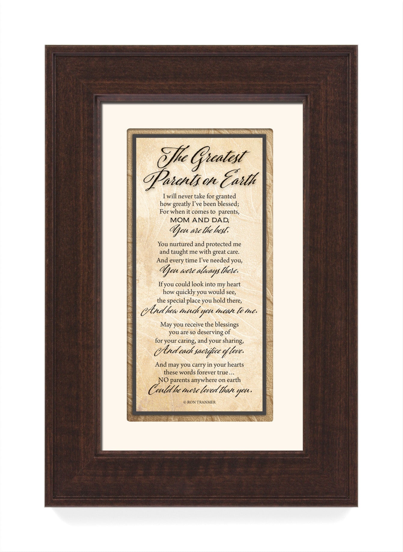 The Greatest Parents on Earth Framed Art