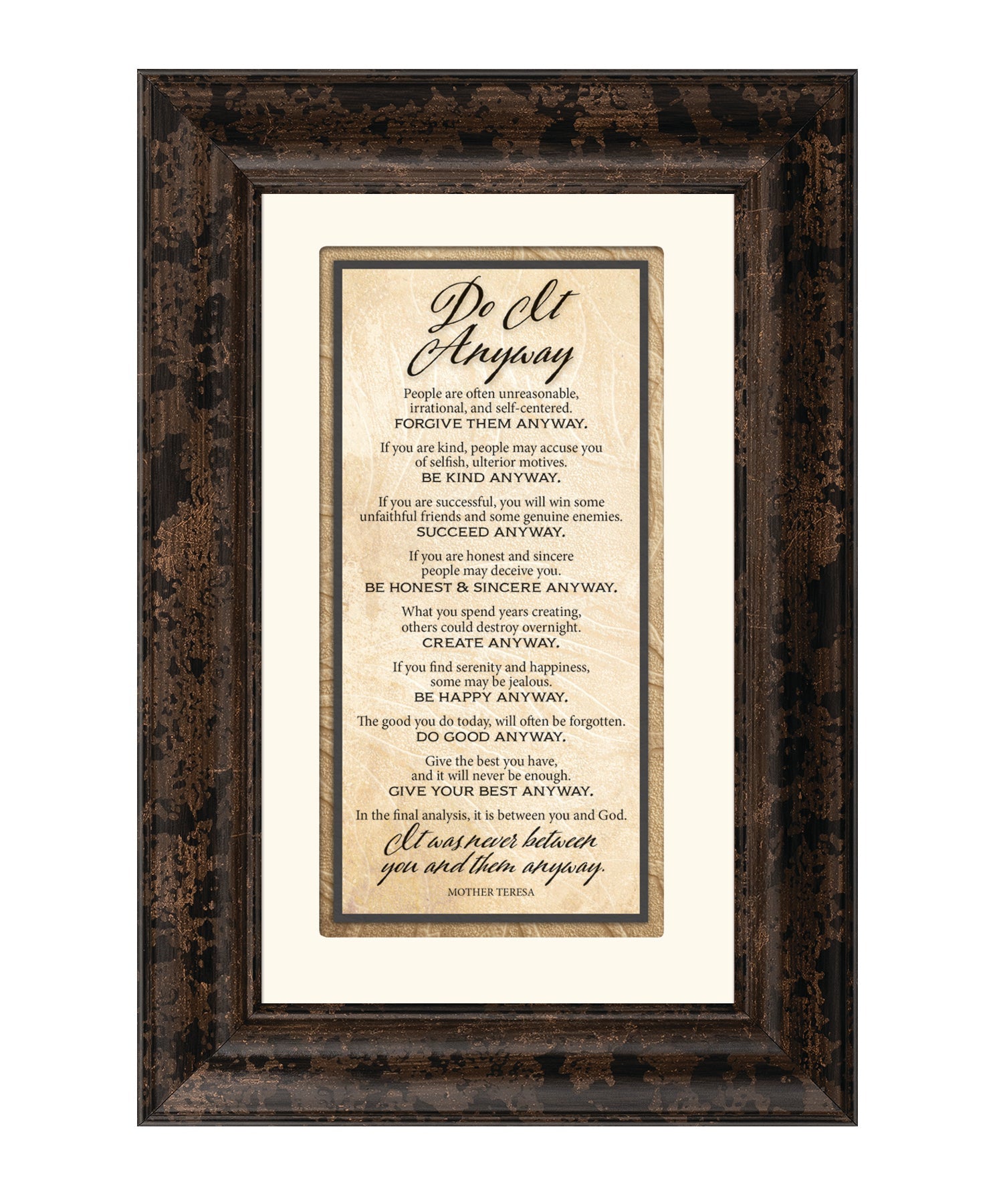 Do It Anyway 8.5x12.5 Framed Art