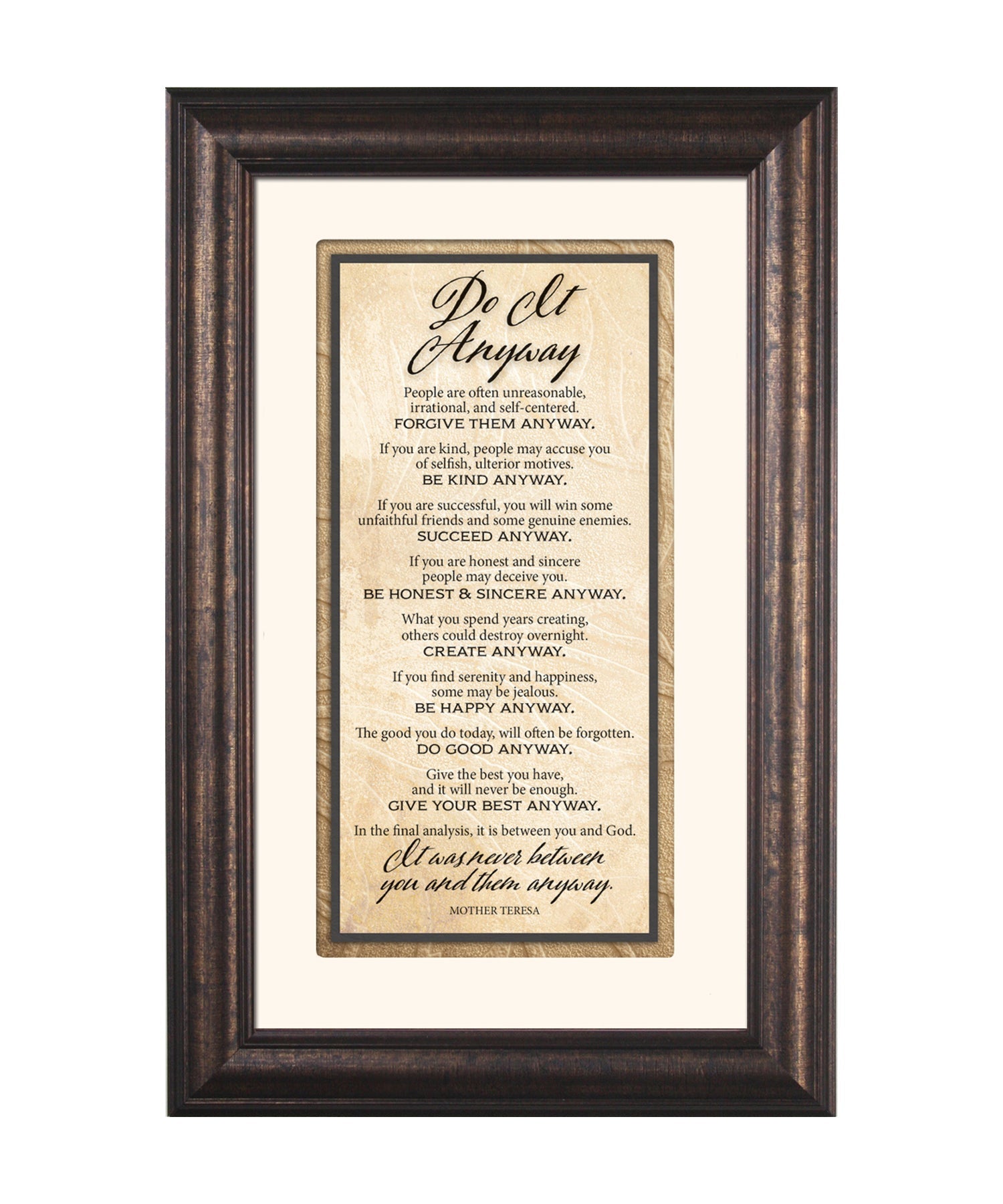 Do It Anyway Framed Art