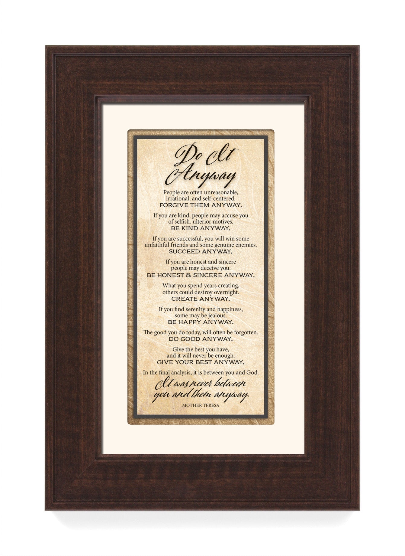Do It Anyway Framed Art