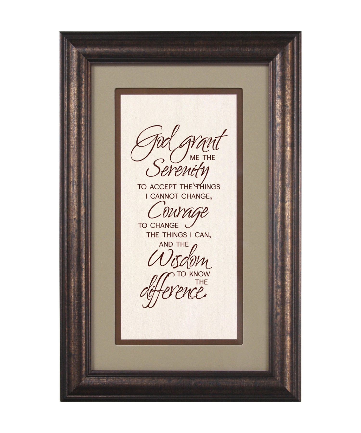 Serenity Prayer Framed Art