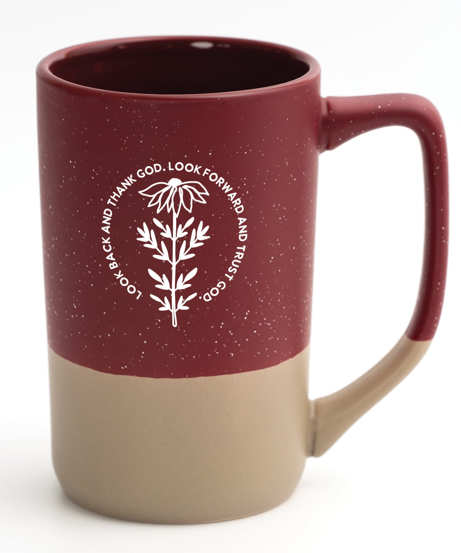 Look Back and Thank God Pebble Mug