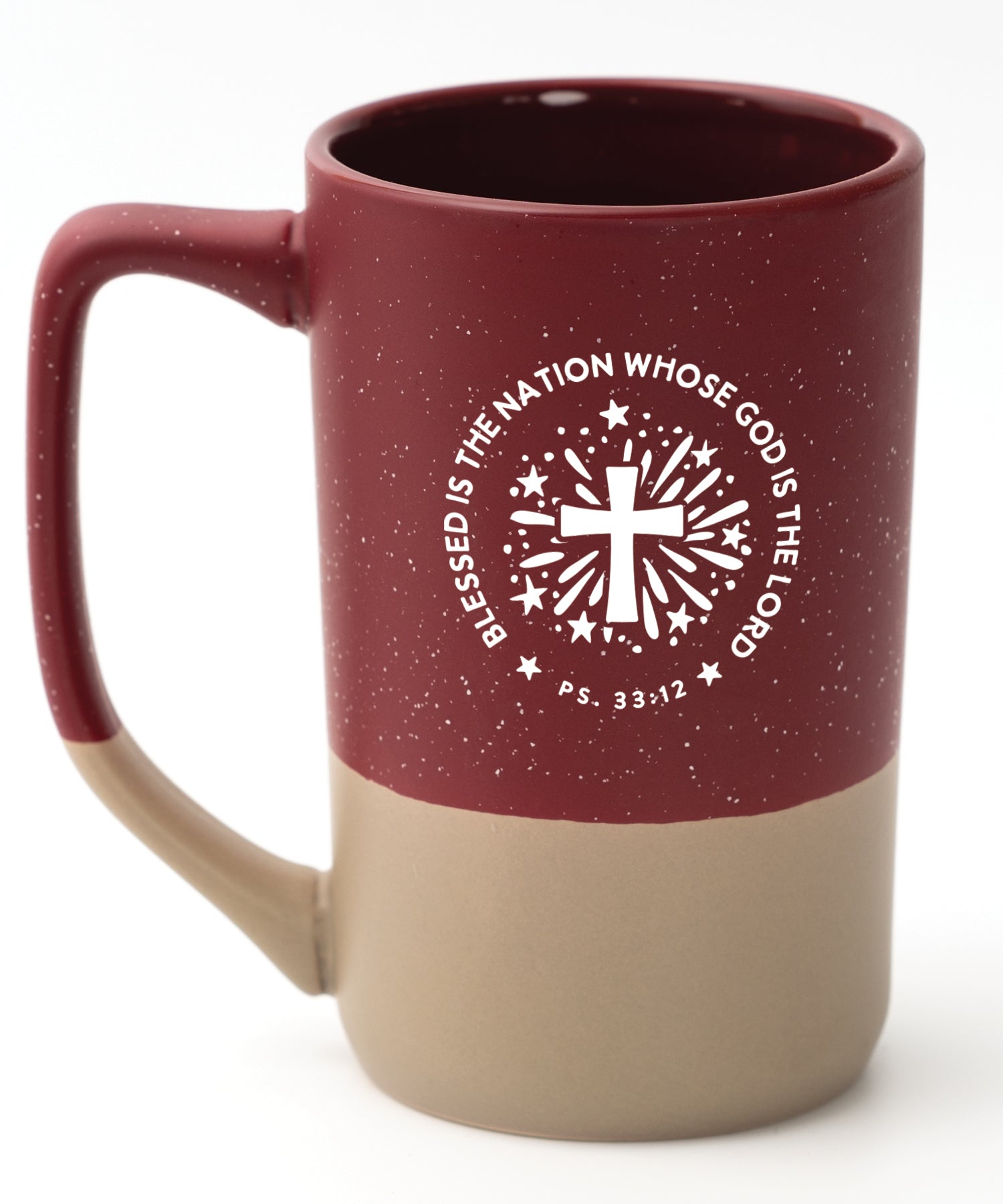 Blessed Is the Nation Pebble Mug