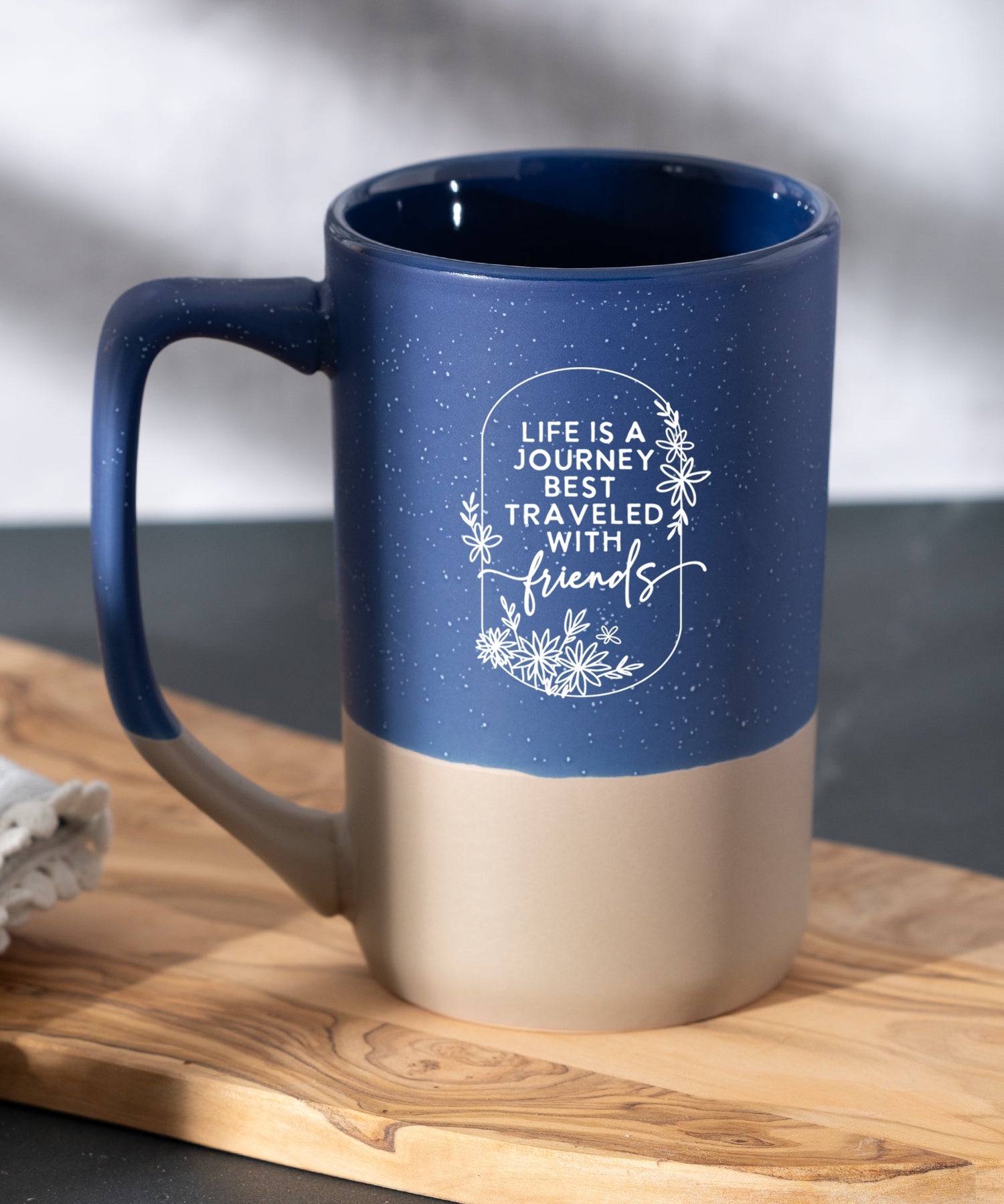 Life Is a Journey Pebble Mug