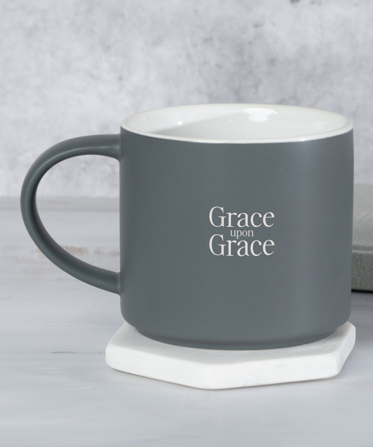 Grace Upon Grace Stacking Modern Grace Mug
