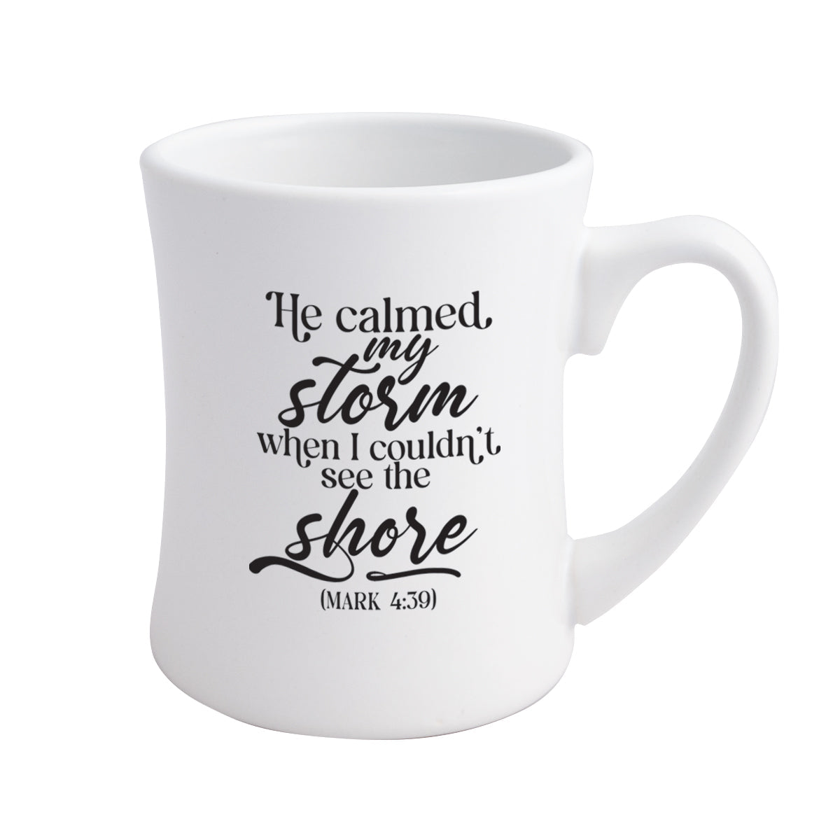 He Calmed My Storm Coffeehouse Mug
