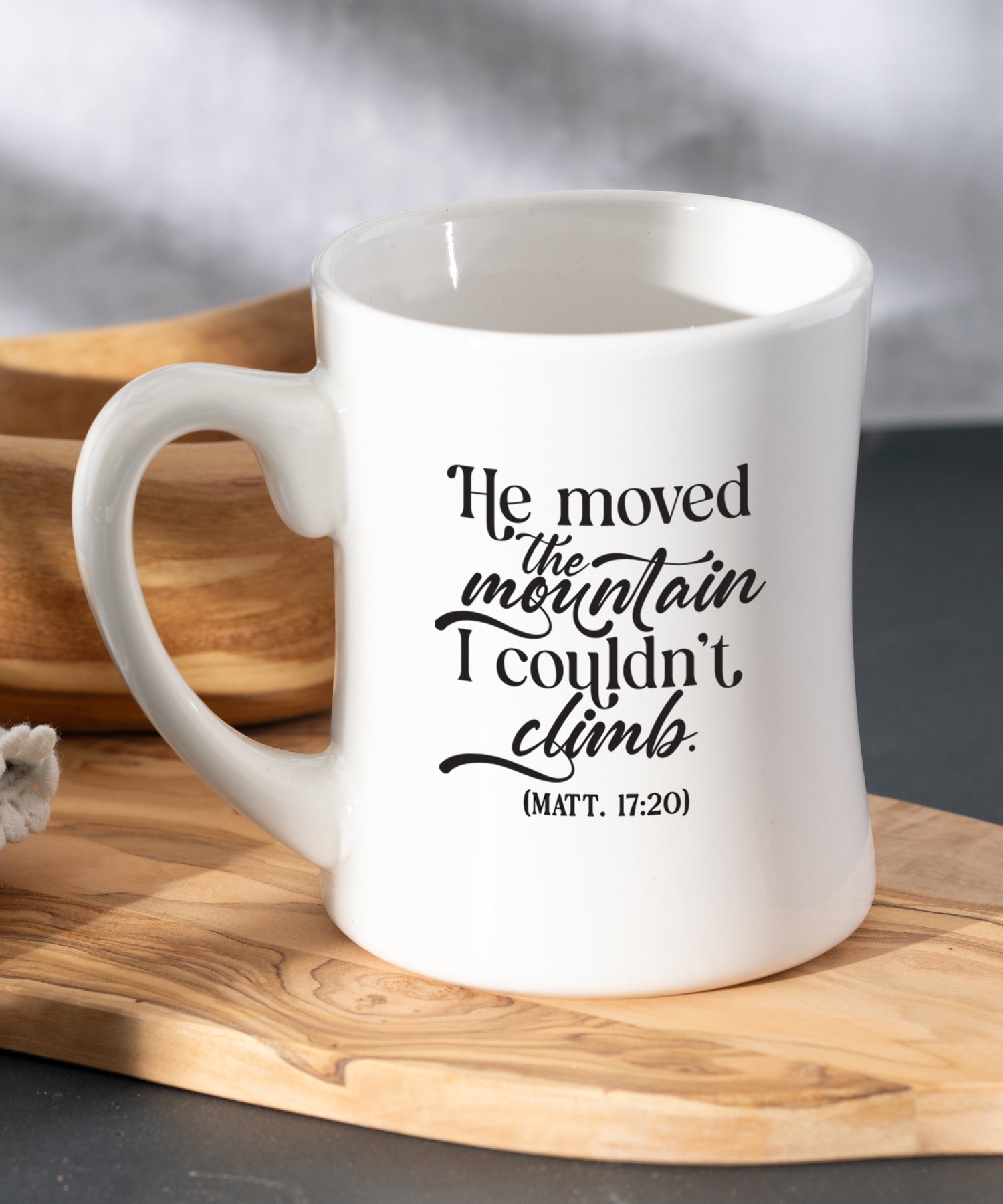 He Moved the Mountain Coffeehouse Mug