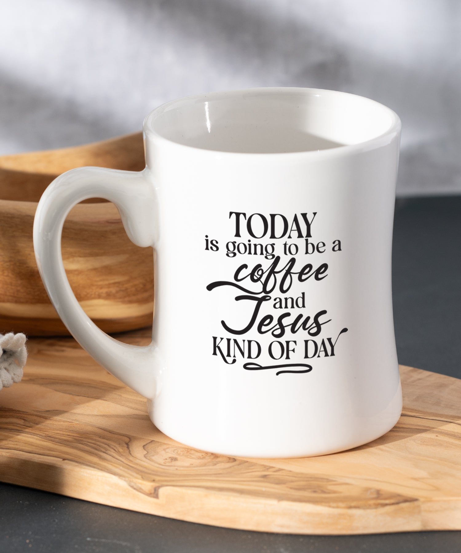 Coffee and Jesus Kind of Day Coffeehouse Mug