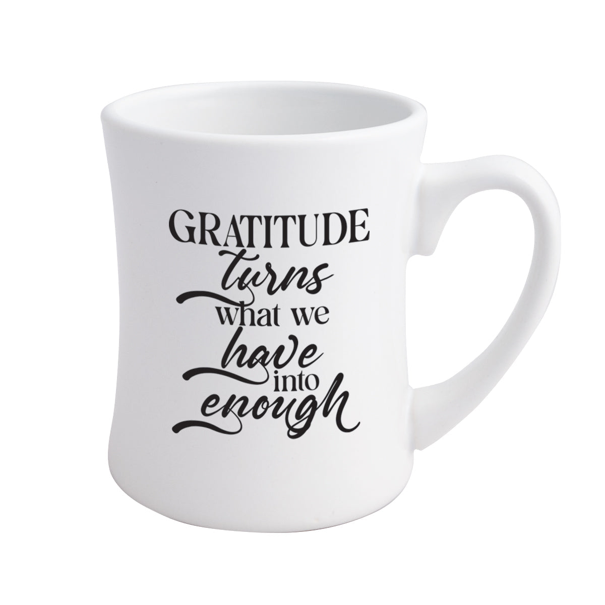 Gratitude Turns What We Have Coffeehouse Mug