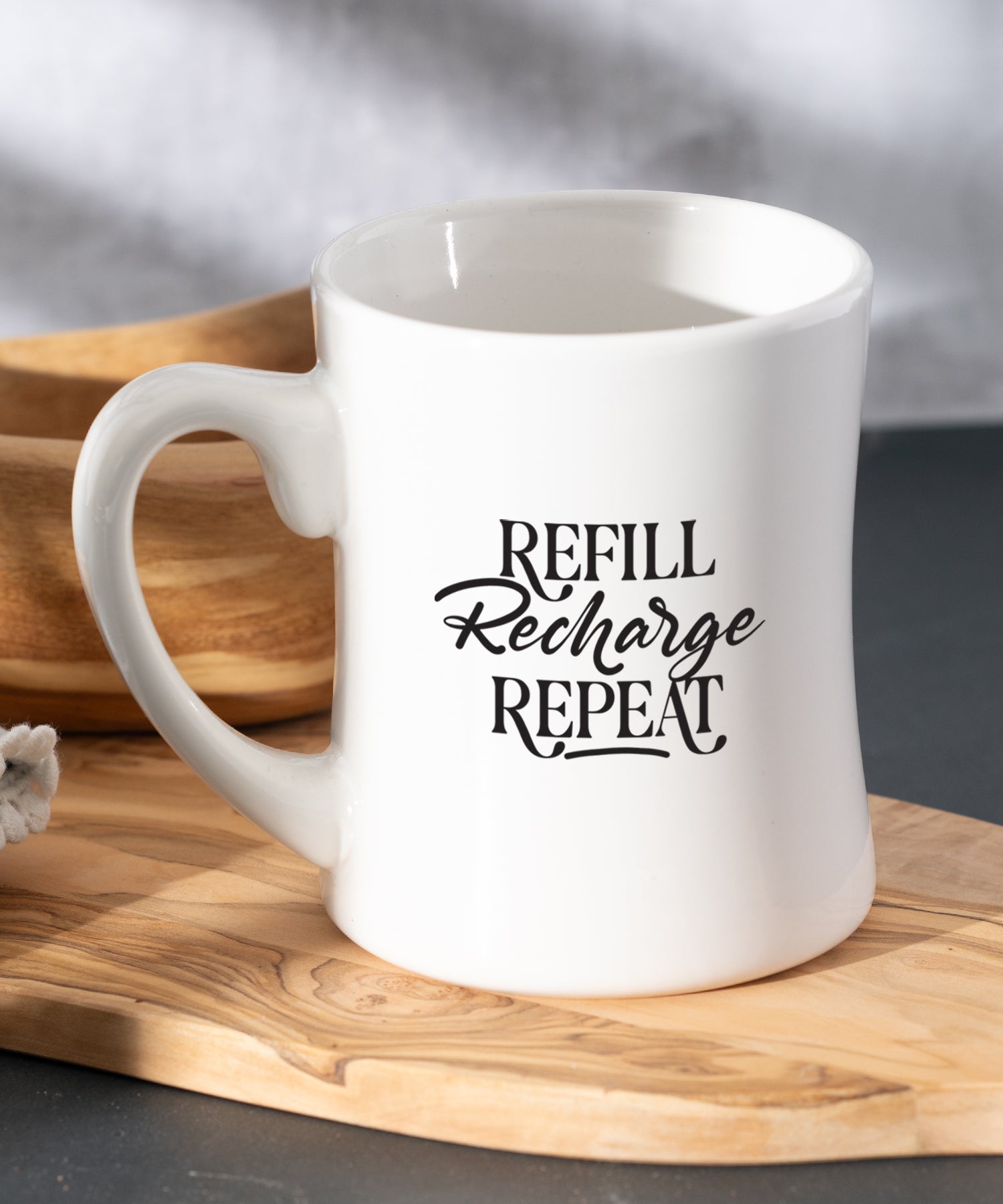 Refill Recharge Repeat Coffeehouse Mug