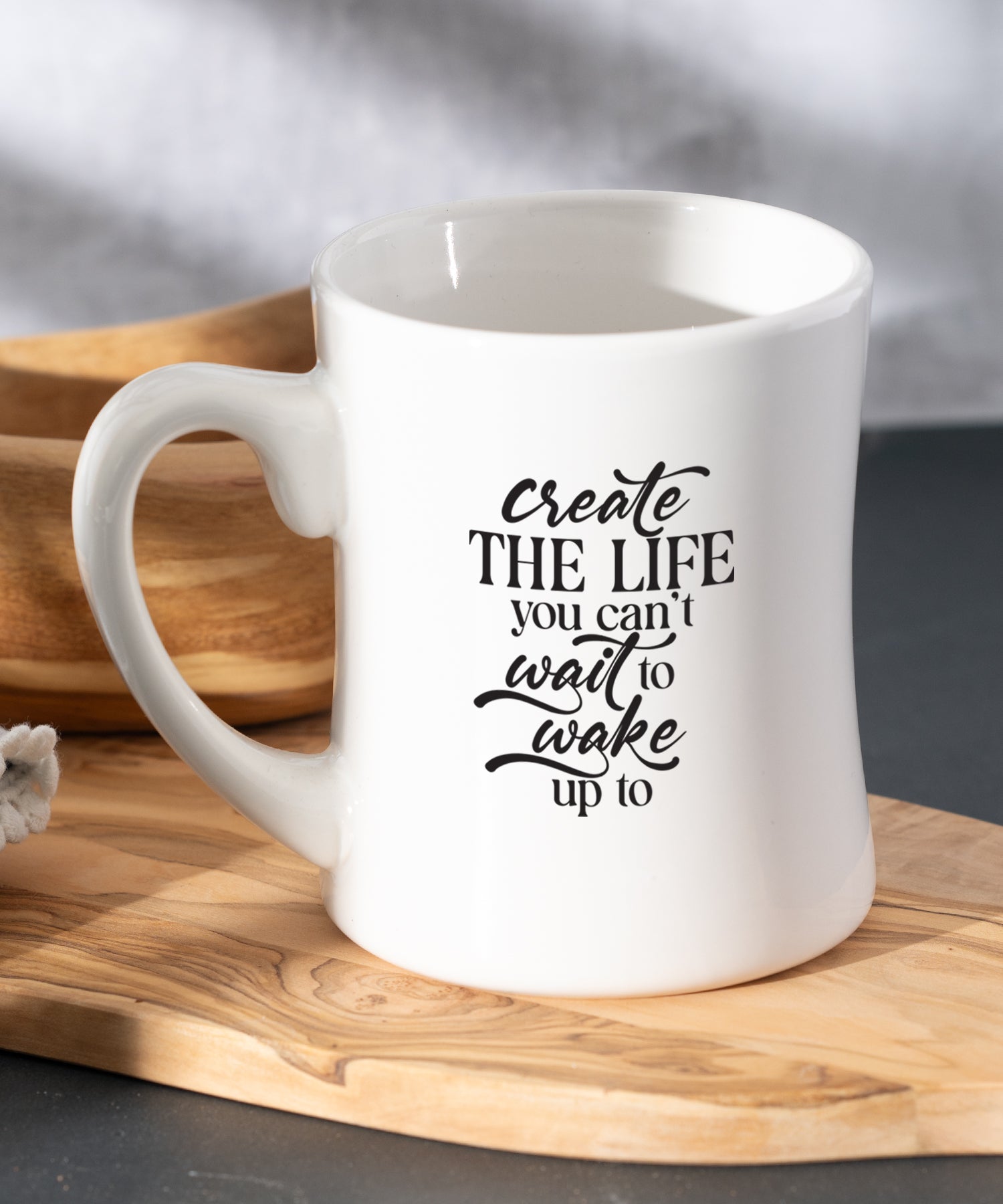 Create the Life Coffeehouse Mug – 19 oz Motivational Ceramic Mug