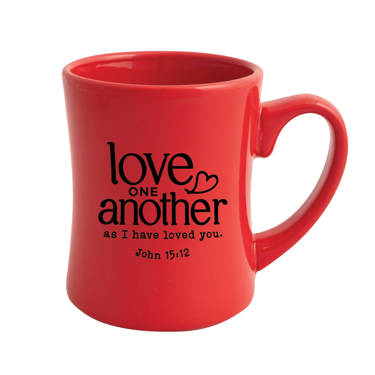 Love One Another Coffeehouse Mug - Sturdy, Easy-to-Grip, Concave Design