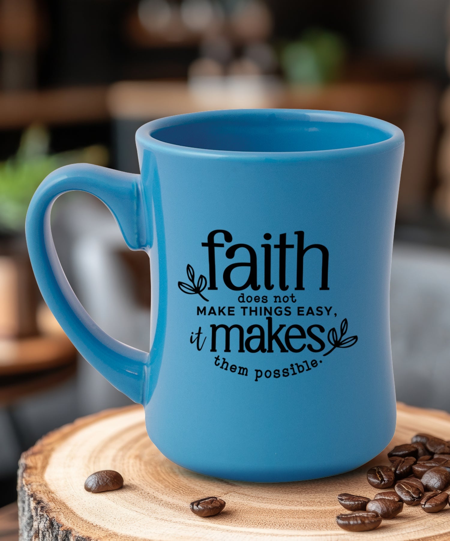 Faith Does Not Make Things Mug