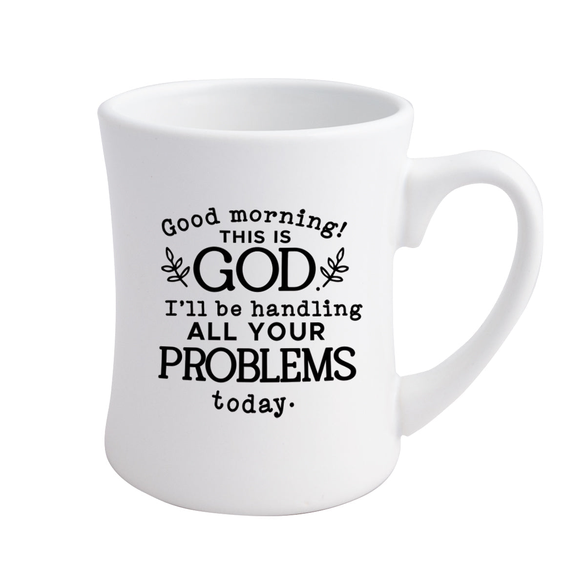 Good Morning! Coffeehouse Mug - Sturdy, Easy-to-Grip, Concave Design