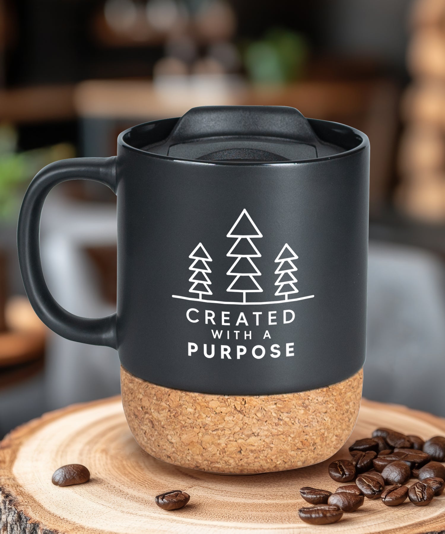 Created With a Purpose Cork Bottom Mug