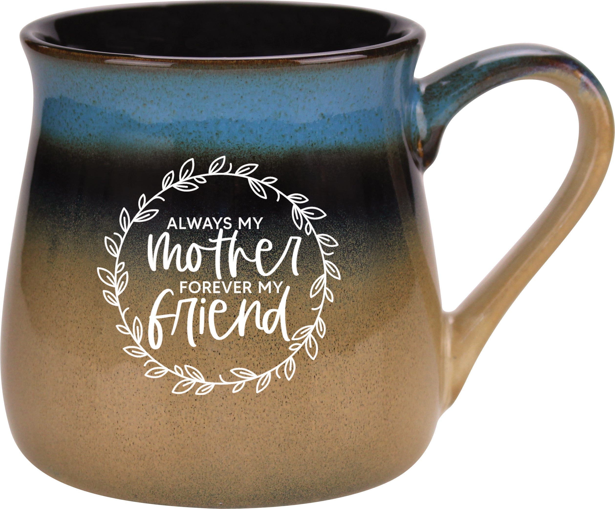 Reactive mug with a unique gradation in color and the inspirational message – Always My Mother.