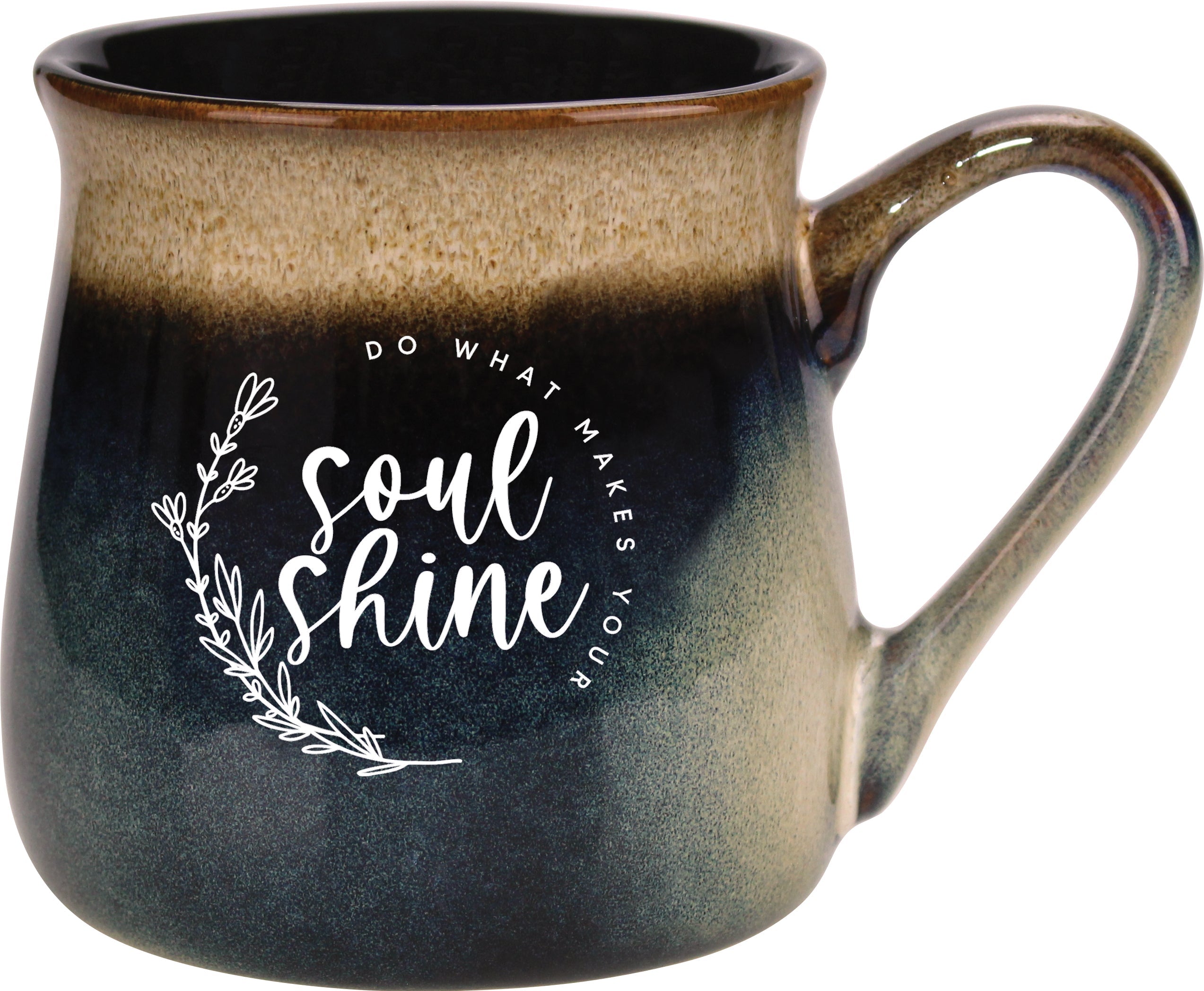 Reactive mug with a unique gradation in color and the inspirational message – Soul Shine.