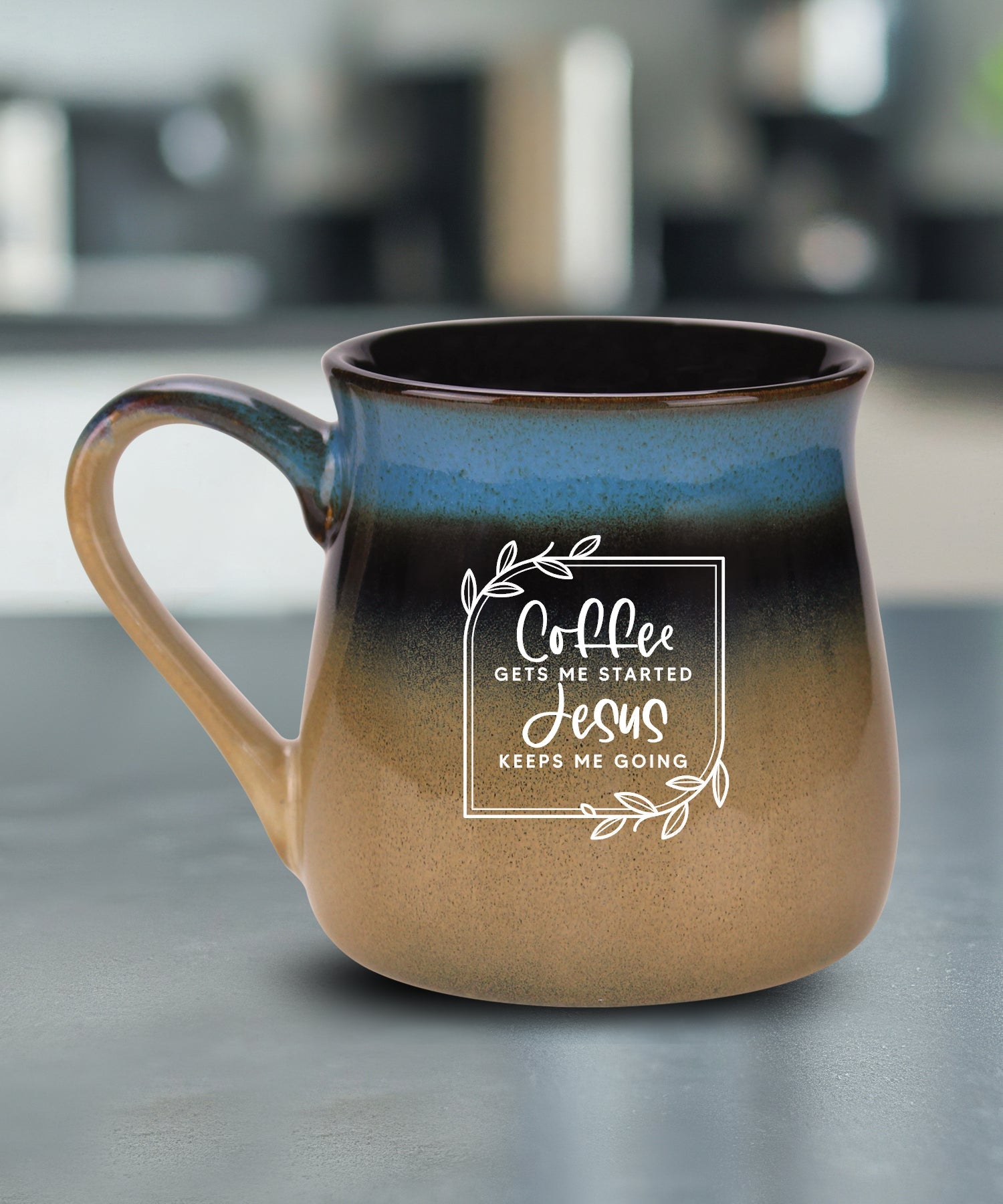 Coffee Gets Me Started Reactive Glazed Mug