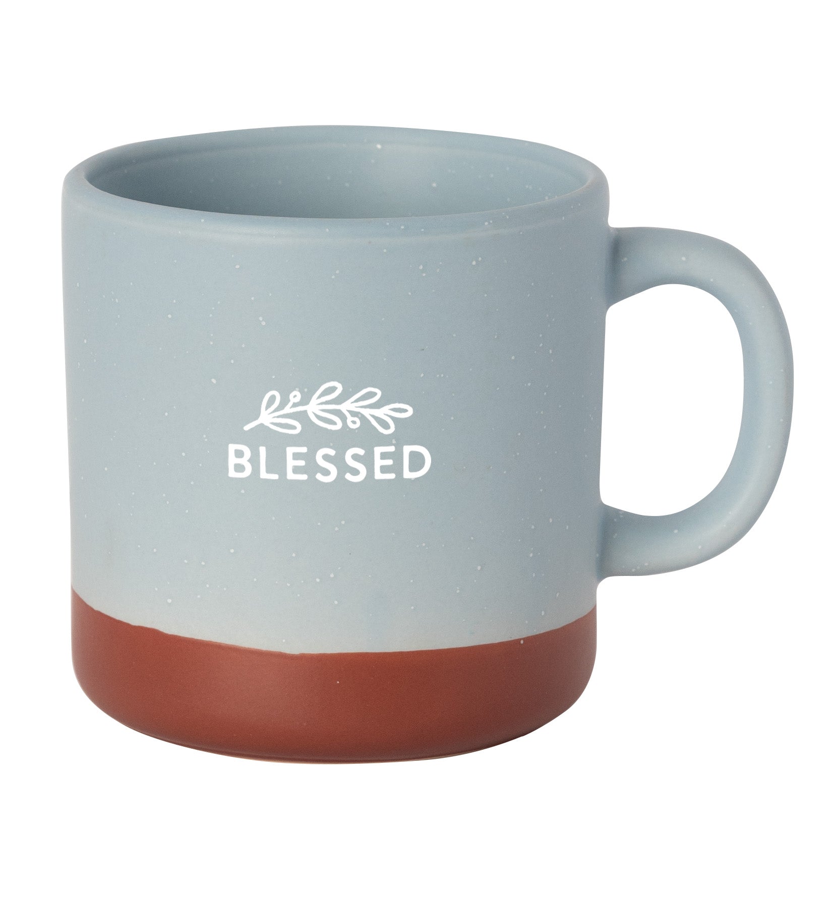 Blessed Mug with Speckled Ceramic with Natural Baked Bottom
