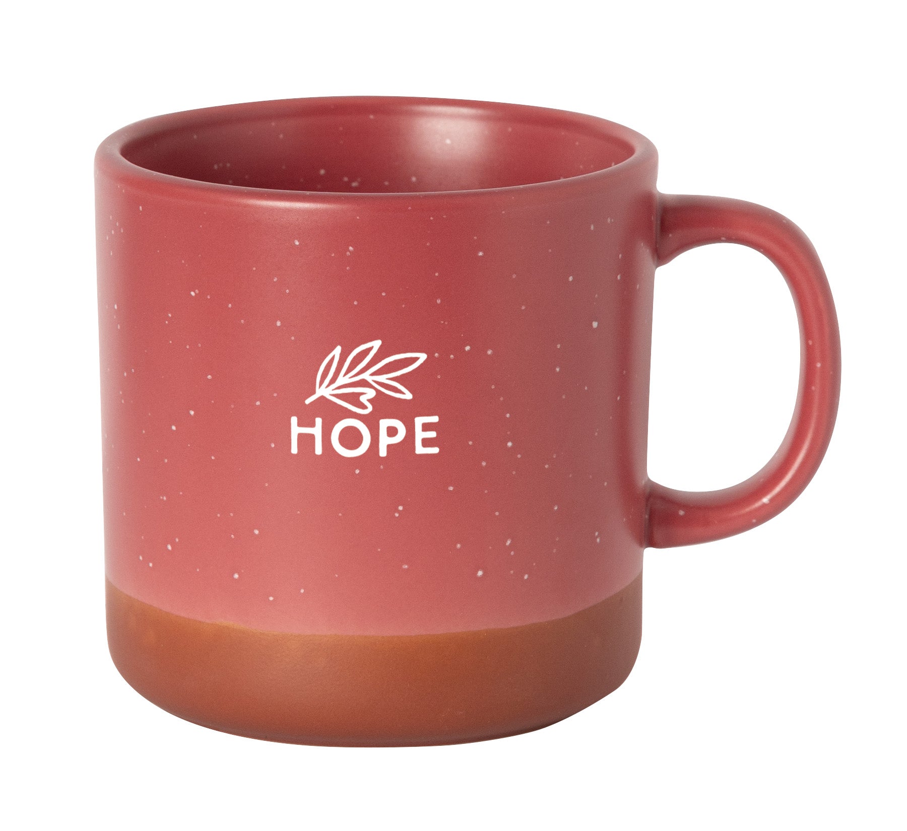 Hope Mug with Speckled Ceramic with Natural Baked Bottom