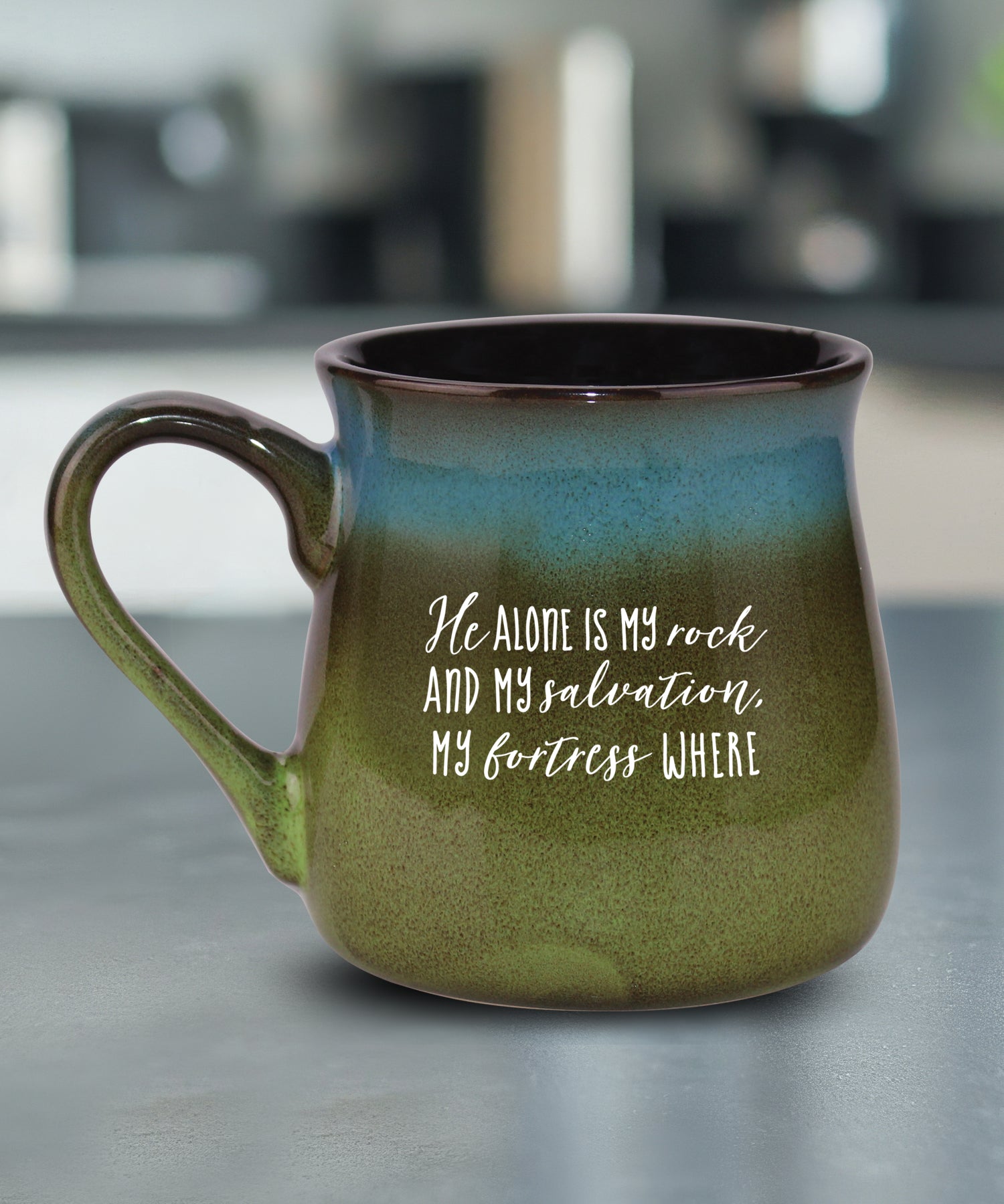 He Alone Is My Rock Reactive Glazed Mug