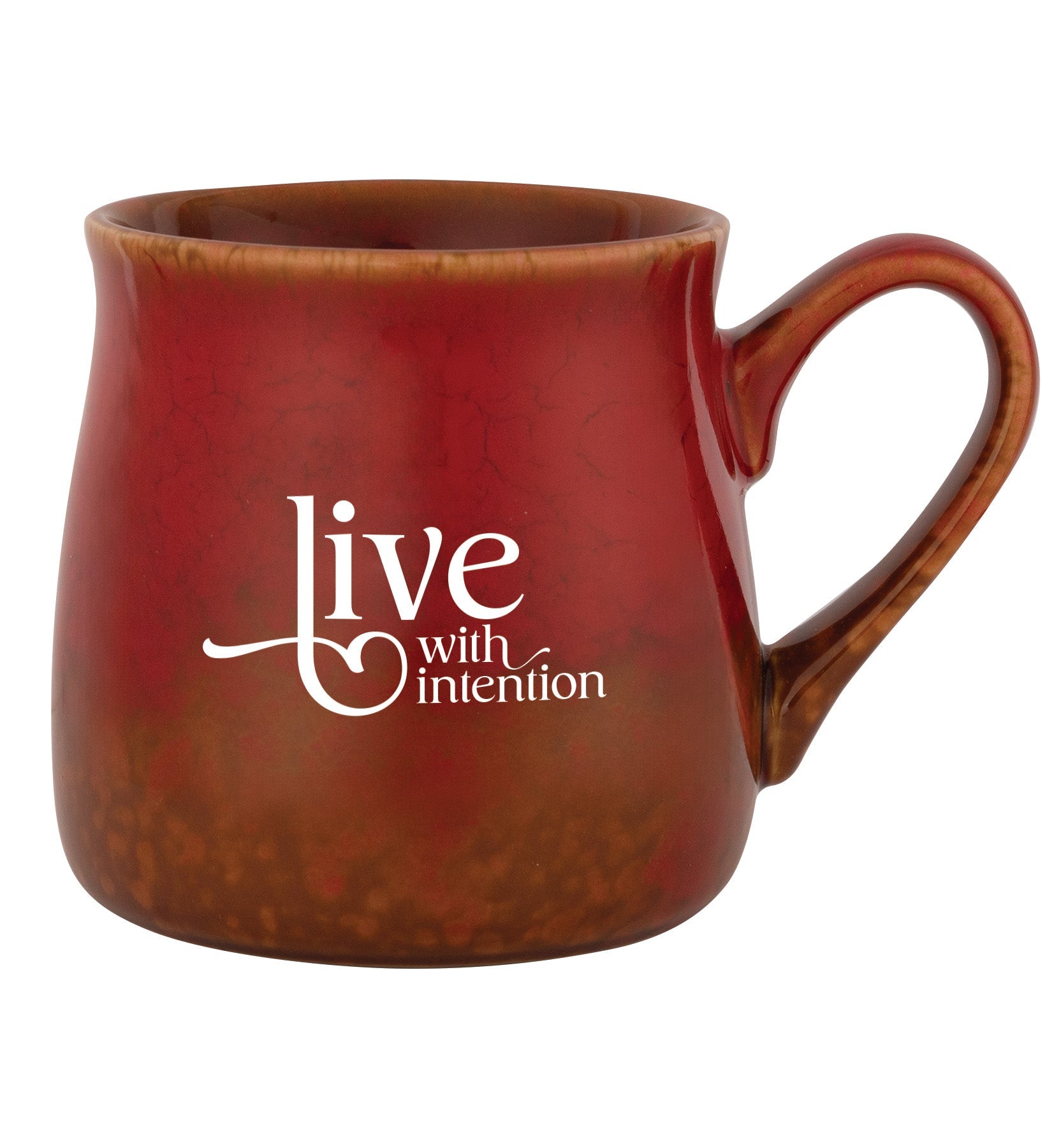 Live With Intention Mug – Reactive mug with a unique gradation in color and the inspirational message