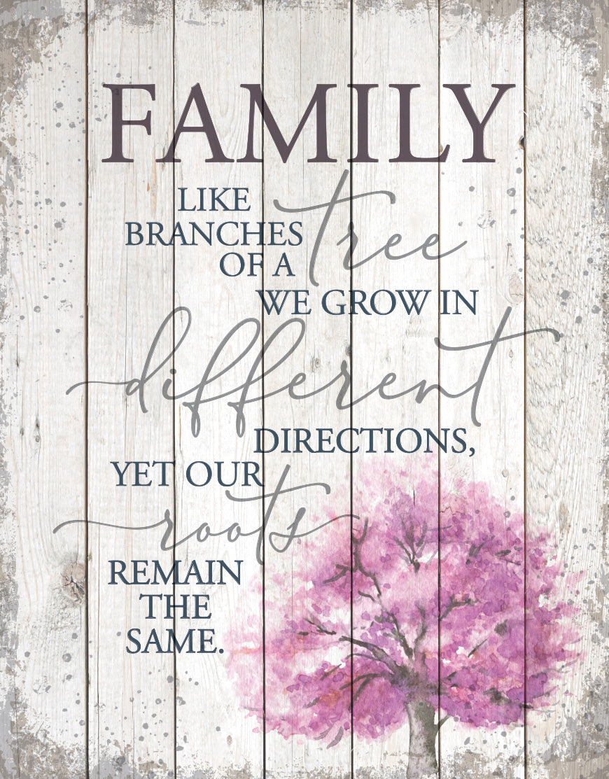 Family 11x15 MDF Statement Board has an inspiring sentiment and a reclaimed wood look in farmhouse style.