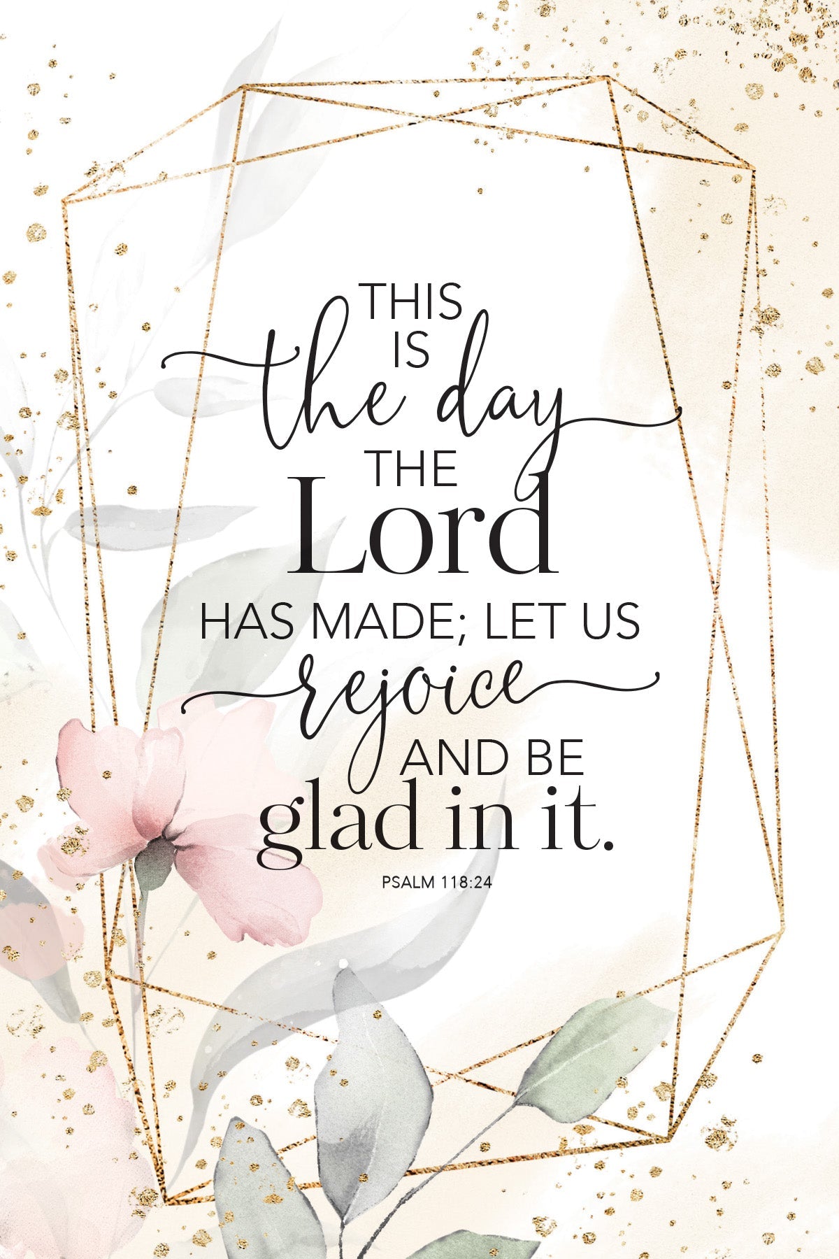 This Is the Day 6x9 MDF Plaque with neutral tones, watercolor design, and inspirational verse