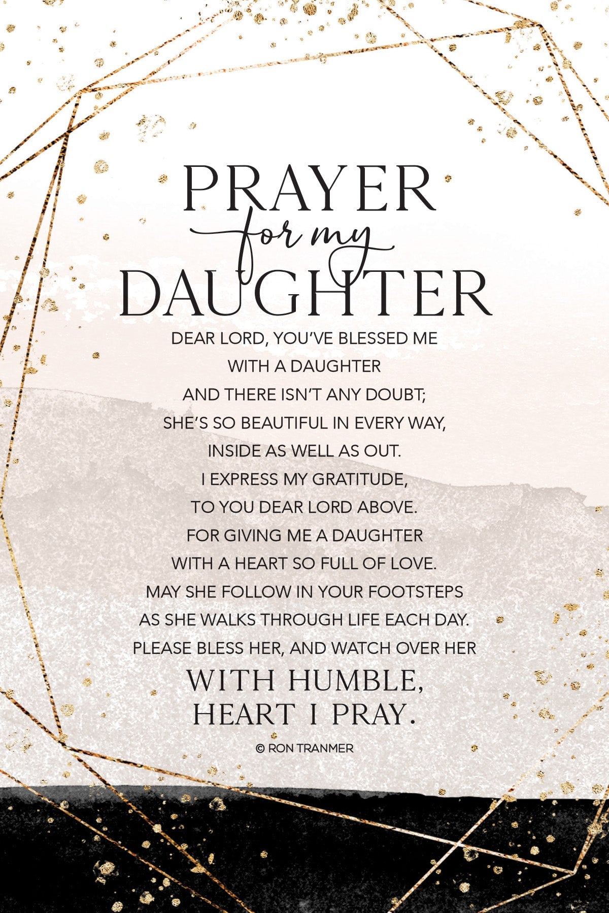 Prayer for My Daughter 6x9 MDF Plaque