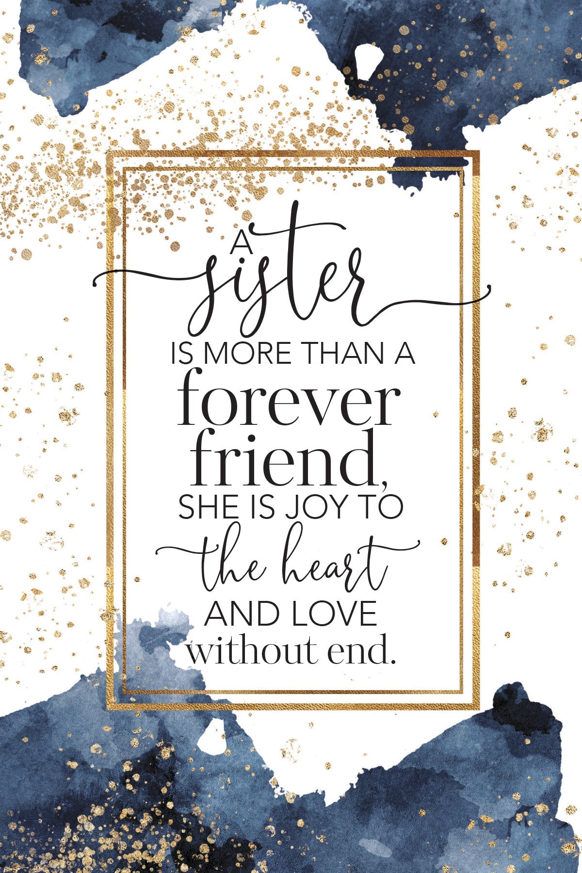 A Sister Is More 6x9 MDF Plaque with neutral tones, watercolor design, and inspirational verse