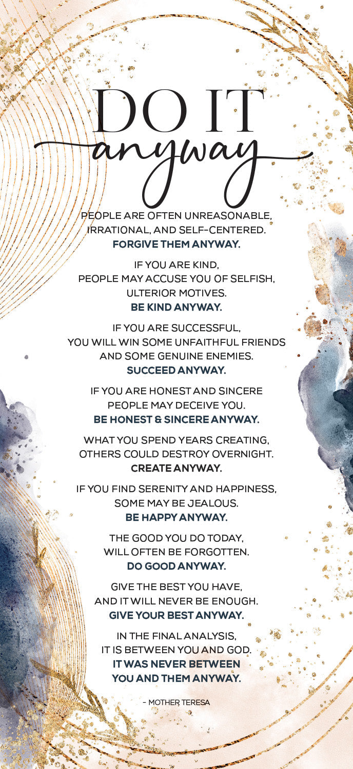 Do It Anyway 5x12 MDF Statement Board