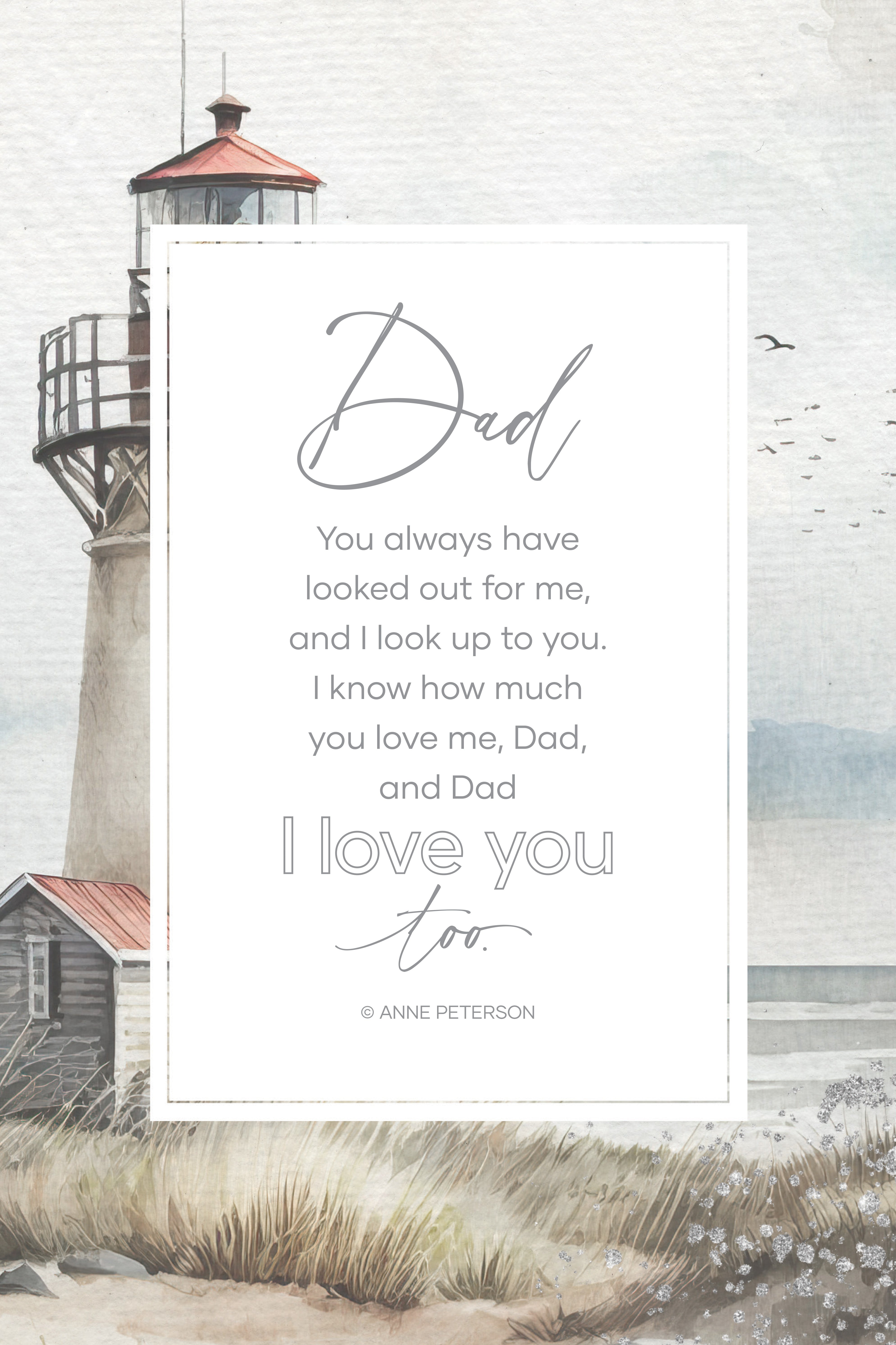 Dad You Always Have Looked Out For Me 6x9 MDF Plaque