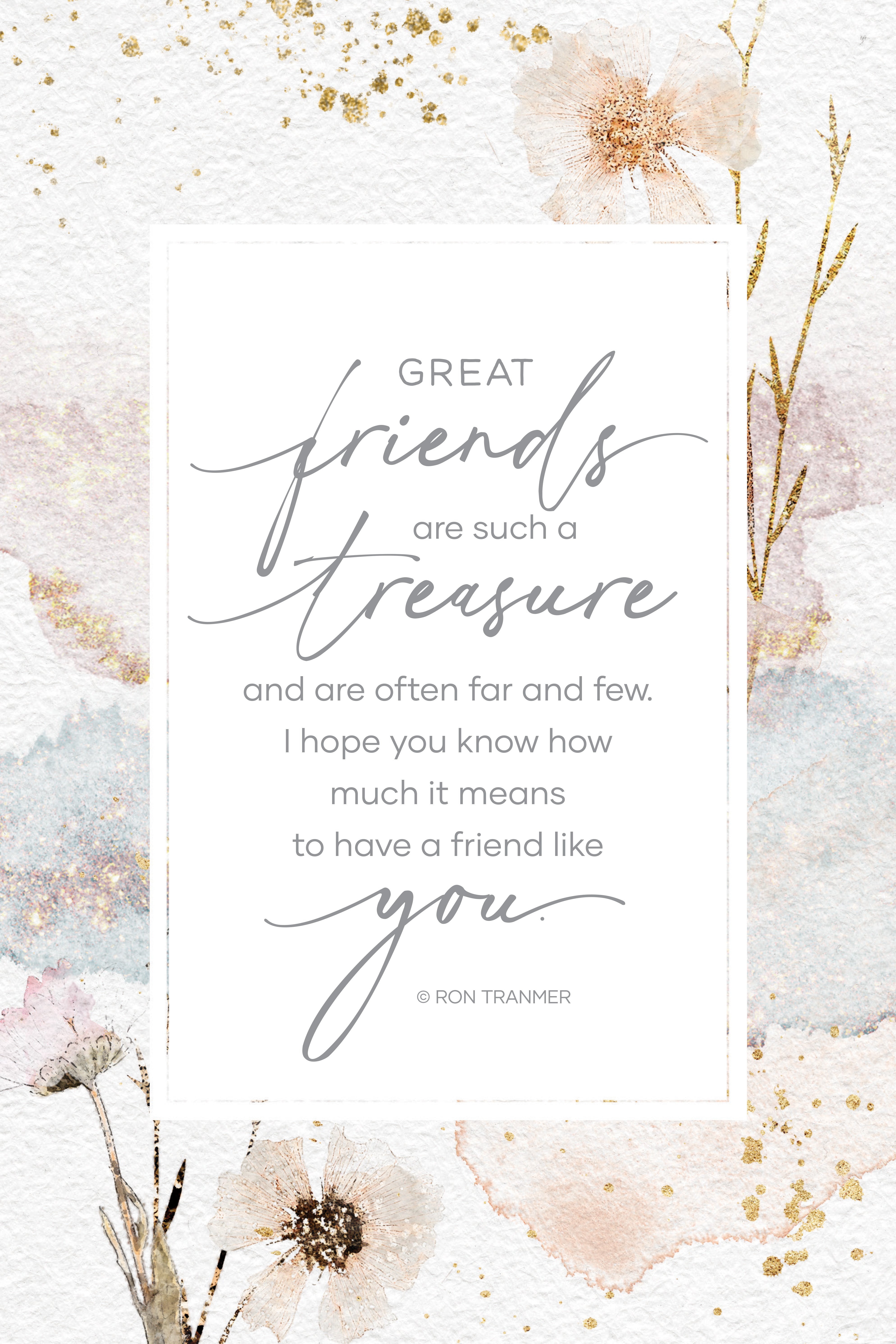 Great Friends 6x9 MDF Plaque with modern design, silver edge, and inspirational verse