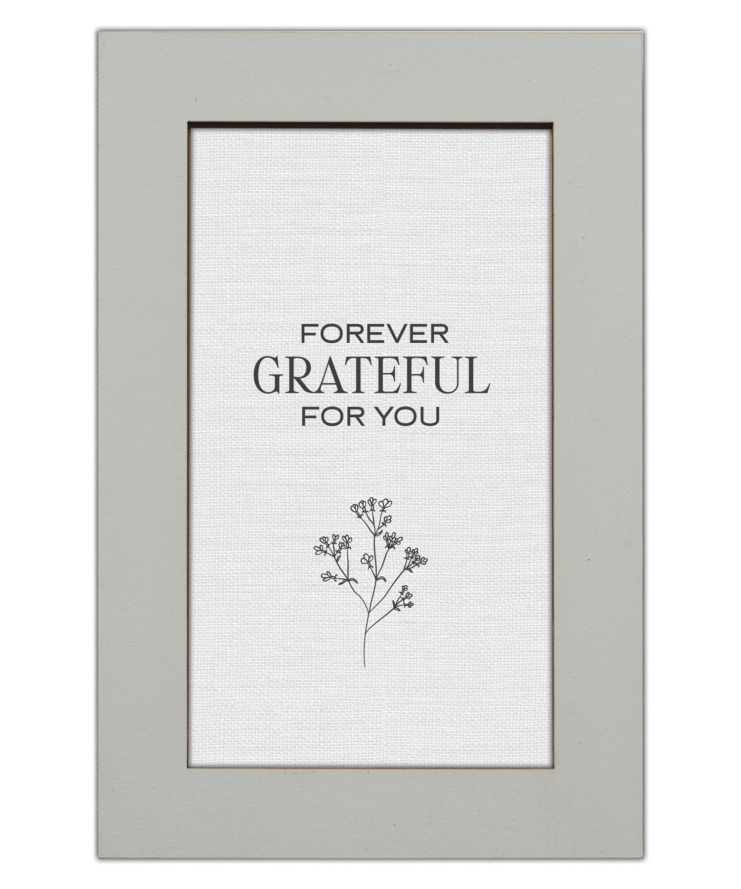 Forever Grateful for You Modern Grace 6x9 MDF Plaque