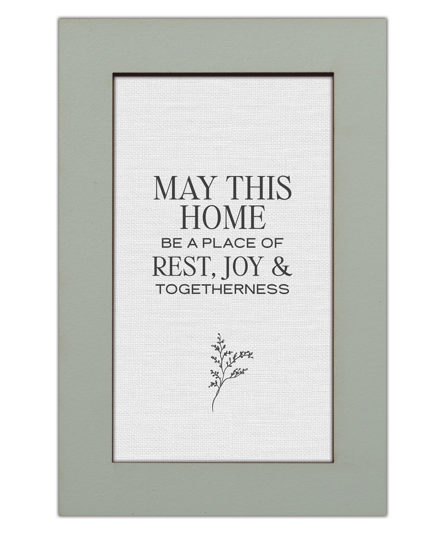 May This Home Be a Place of Rest, Joy, and Togetherness Modern Grace 6x9 MDF Plaque