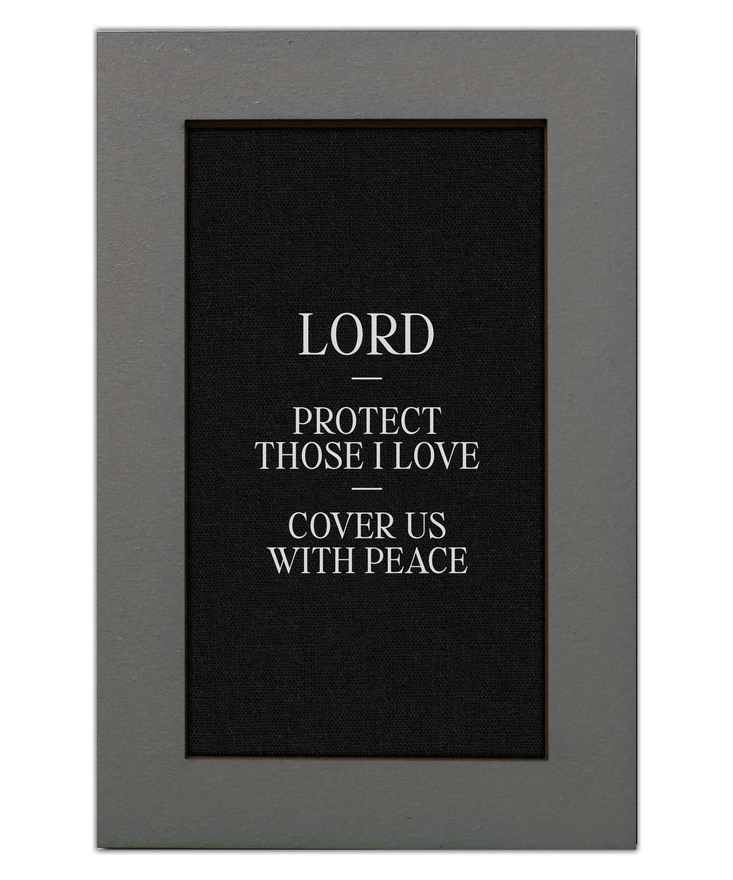 Lord, Protect Those I Love Modern Grace 6x9 MDF Plaque