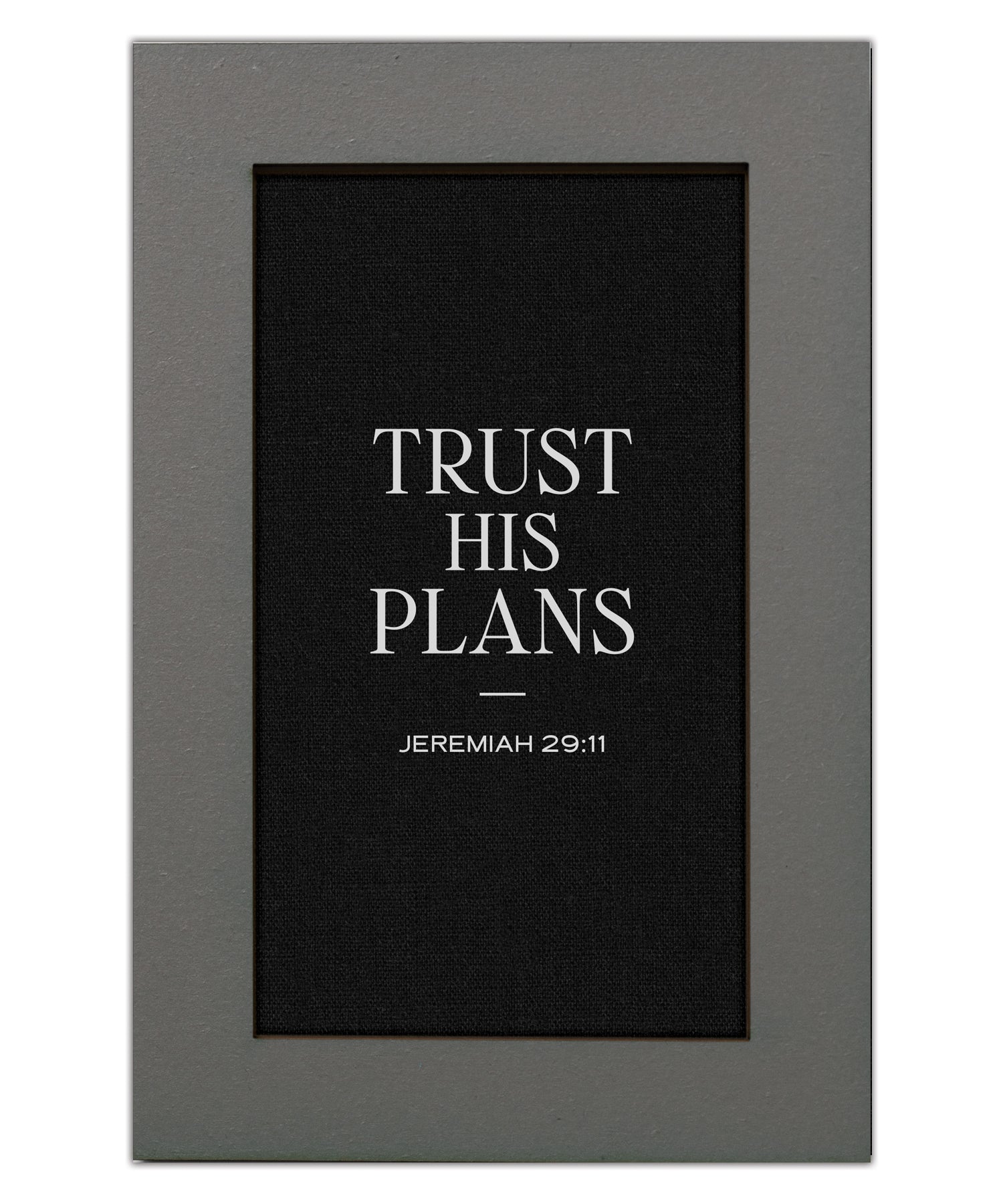 Trust His Plans Modern Grace 6x9 MDF Plaque