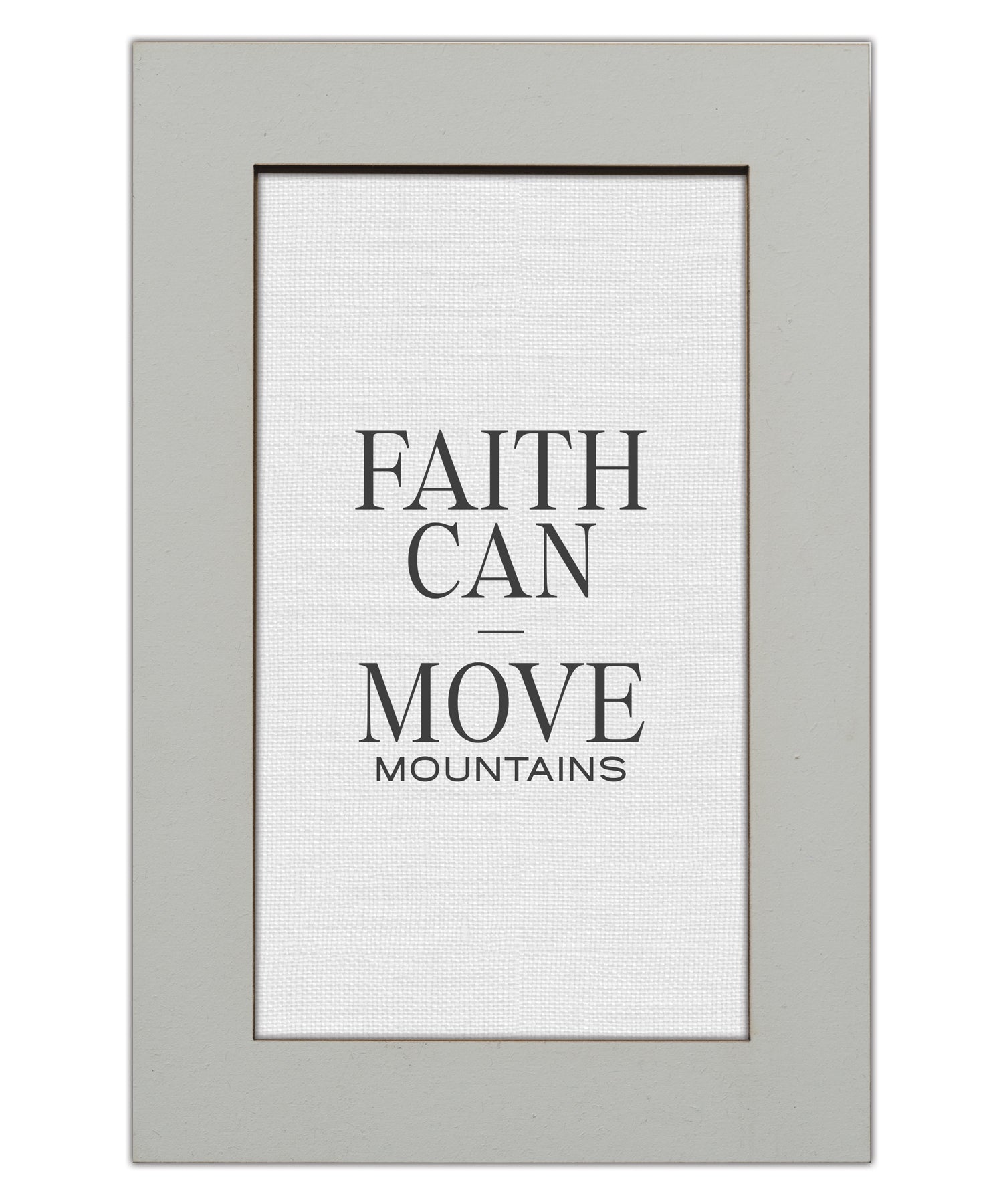 Faith Can Move Mountains Modern Grace 6x9 MDF Plaque